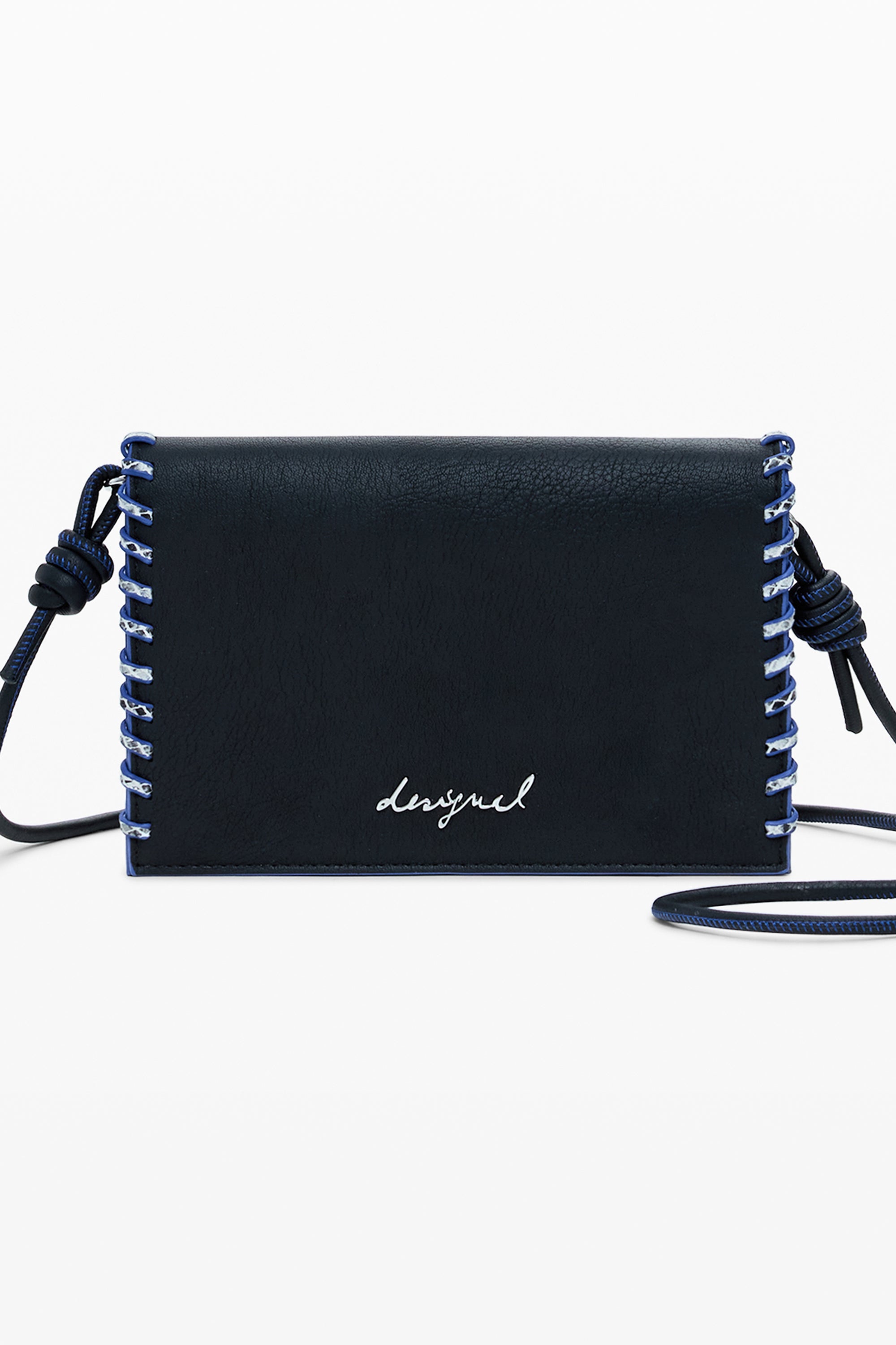 PORTEFEUILLE NOIR DESIGUAL POUR FEMME