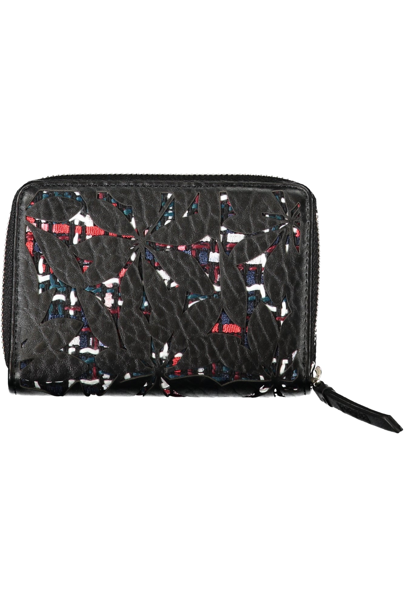 PORTEFEUILLE NOIR DESIGUAL POUR FEMME
