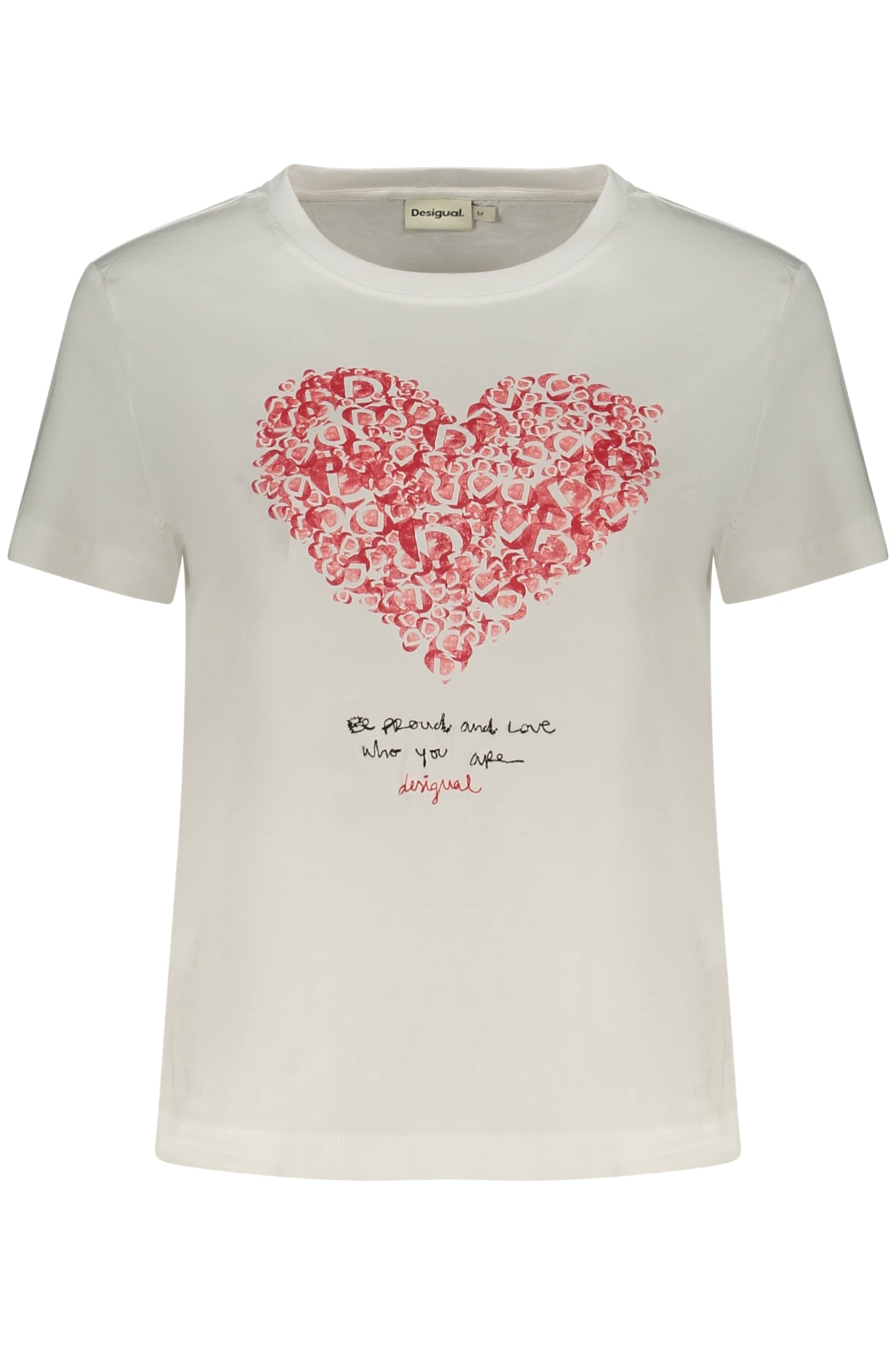 DESIGUAL T-SHIRT FEMME MANCHES COURTES BLANC