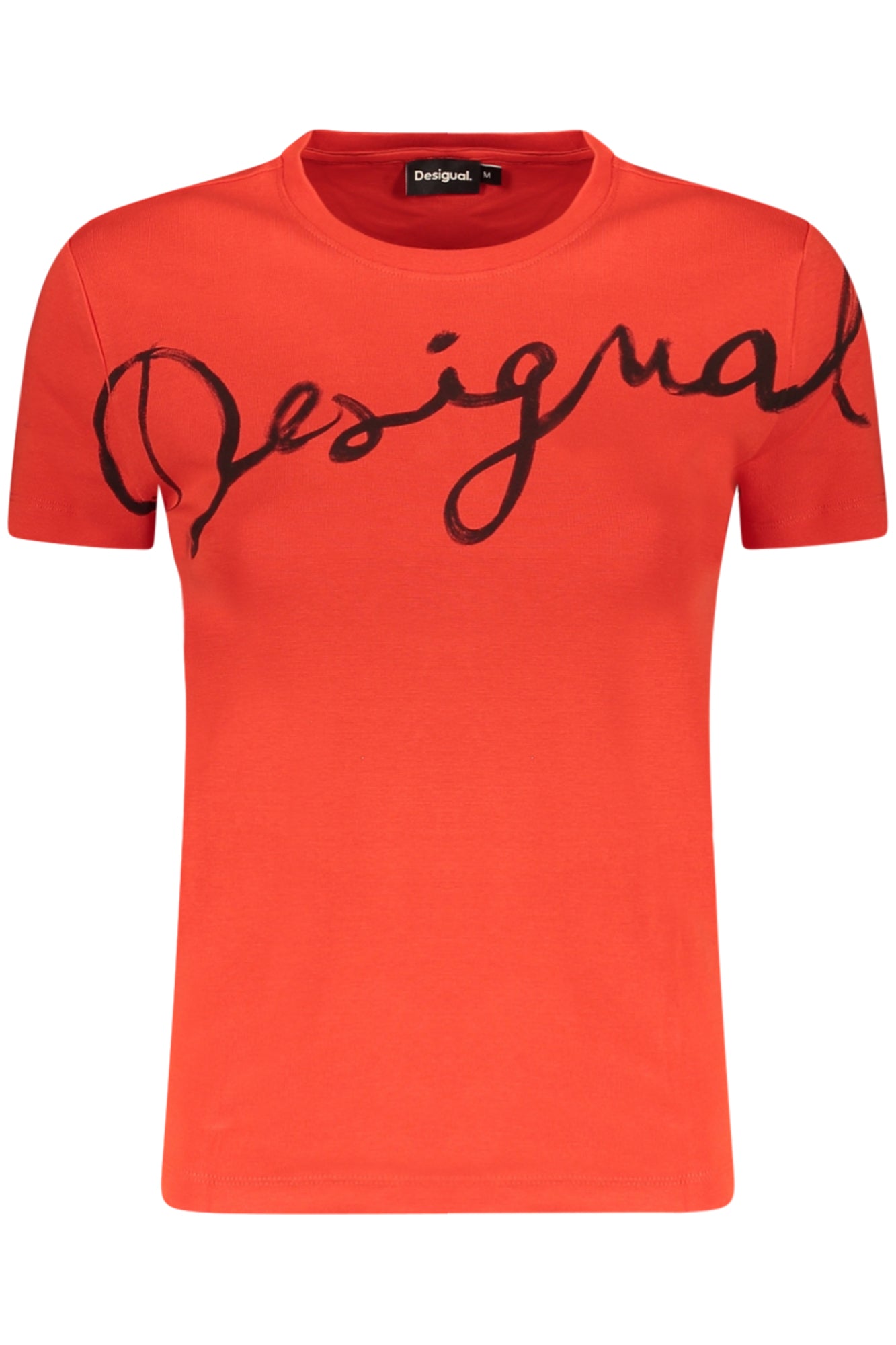 TEE-SHIRT FEMME MANCHES COURTES DESIGUAL, ROUGE
