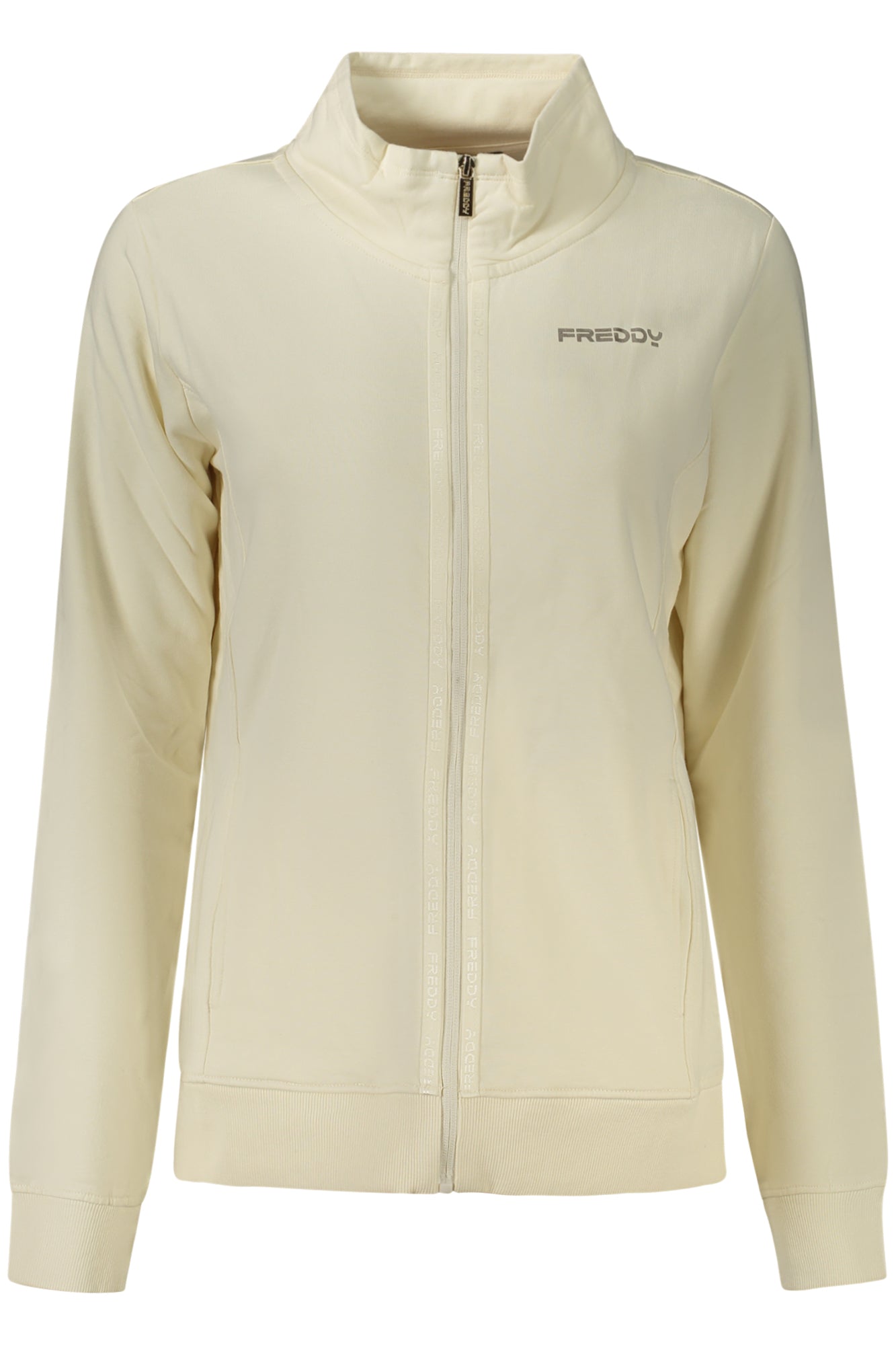 SWEAT-SHIRT ZIPPÉ BLANC FREDDY FEMME