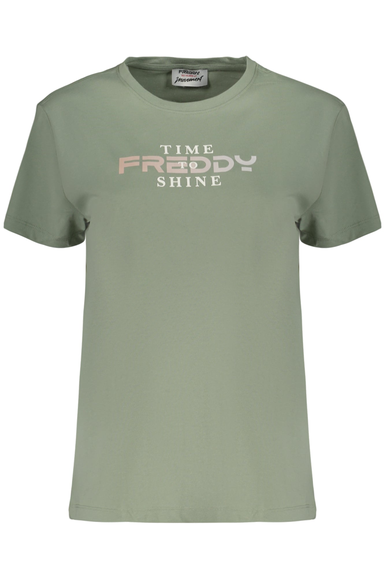 TEE-SHIRT FEMME VERT MANCHES COURTES FREDDY