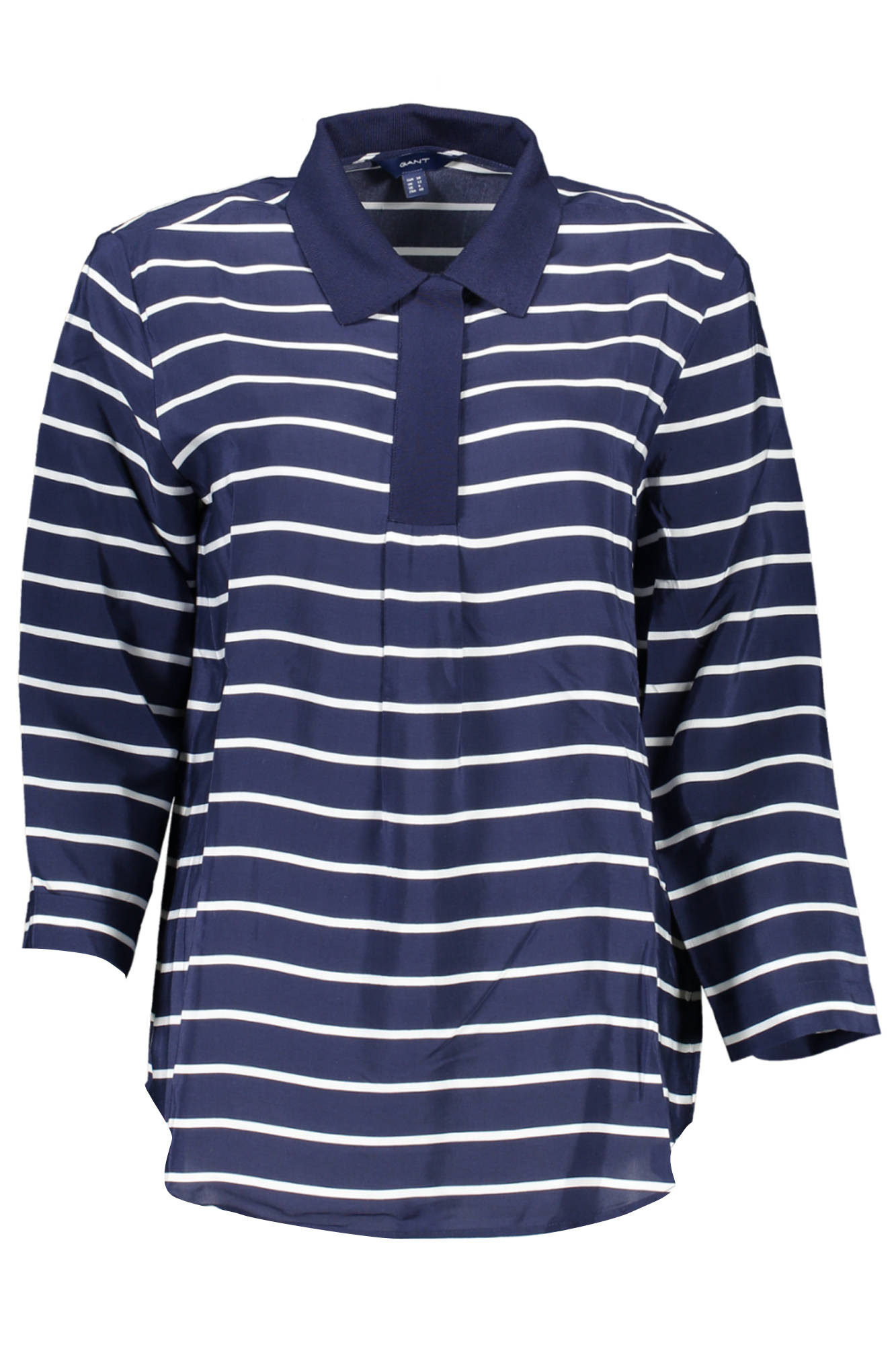 POLO FEMME GANT BLEU MANCHES 3/4