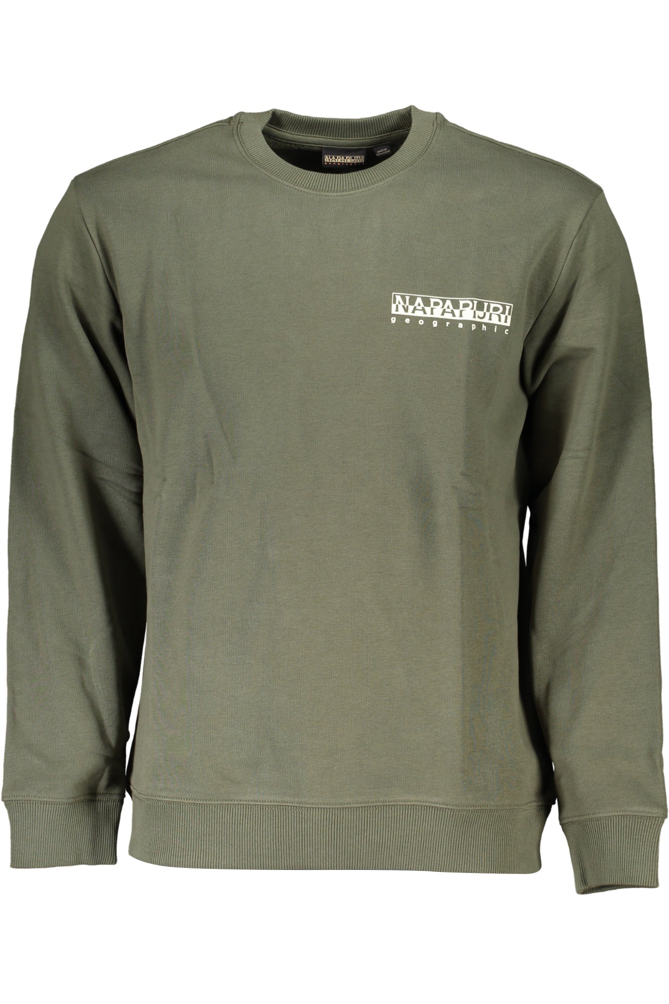 SWEAT-SHIRT HOMME VERT SANS FERMETURE ÉCLAIR NAPAPIJRI