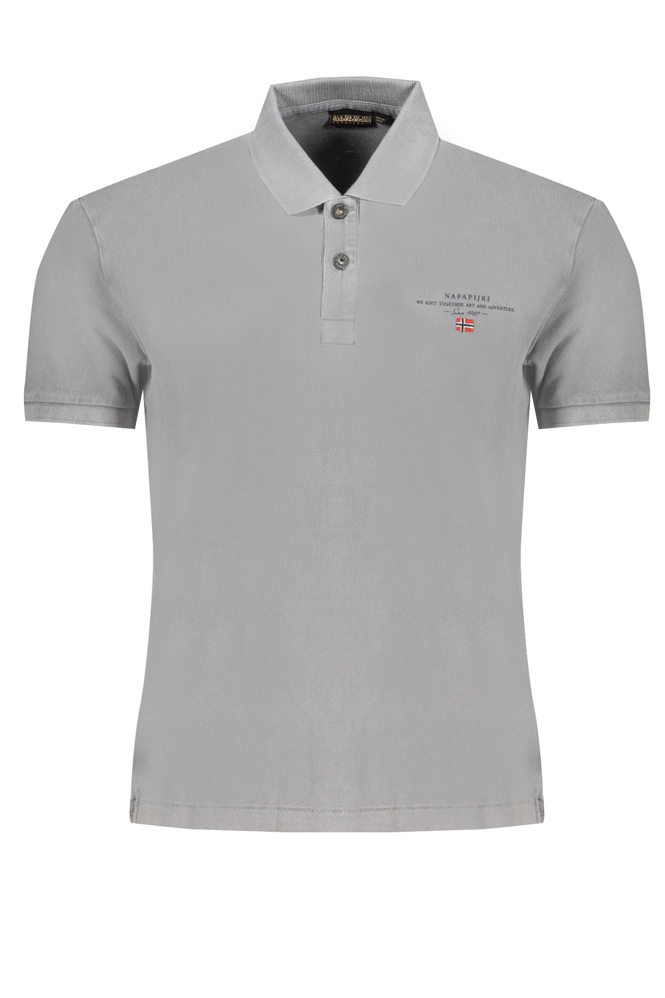 POLO HOMME NAPAPIJRI MANCHES COURTES GRIS