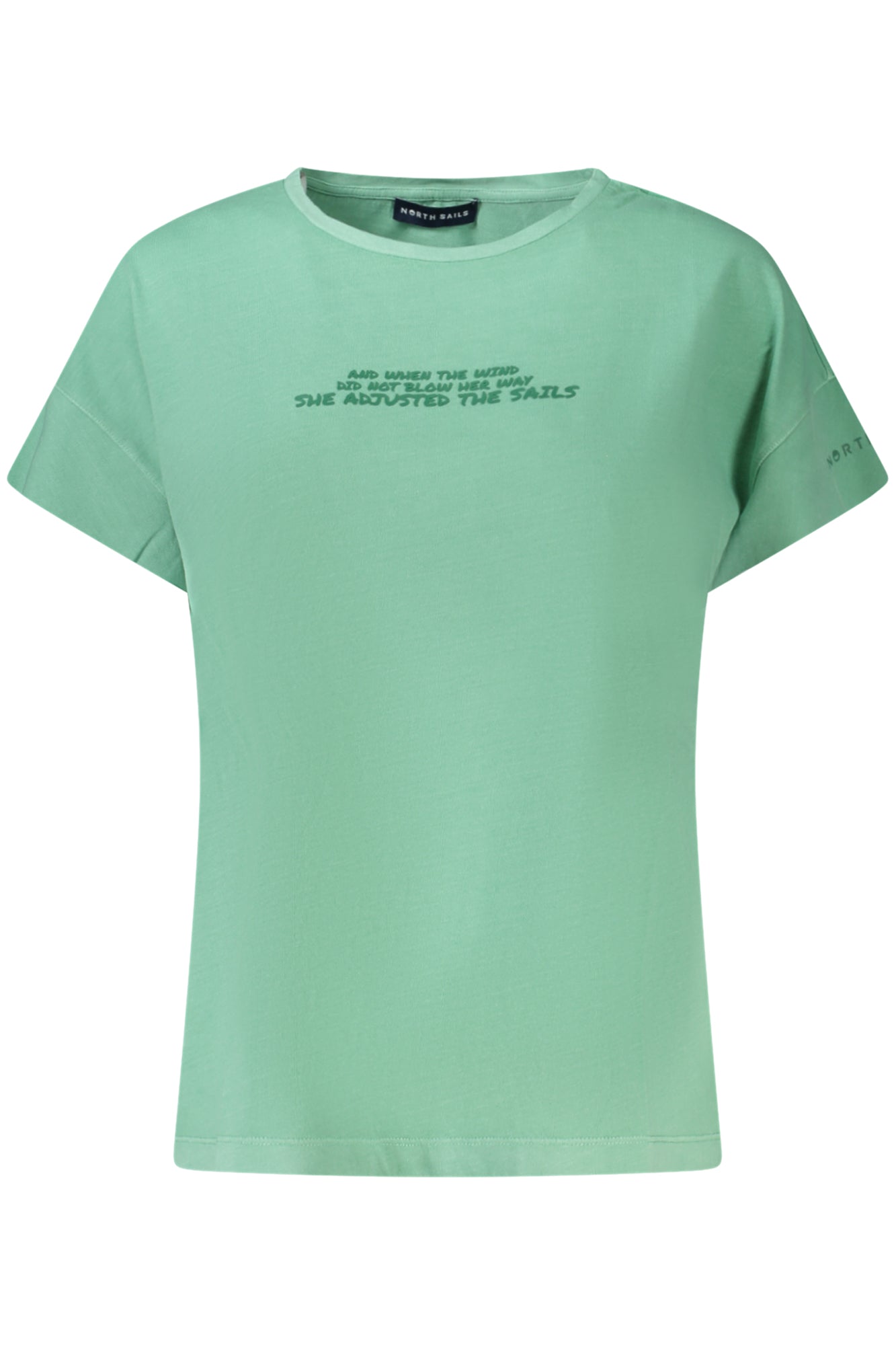 TEE SHIRT NORTH SAILS VERT MANCHES COURTES FEMME