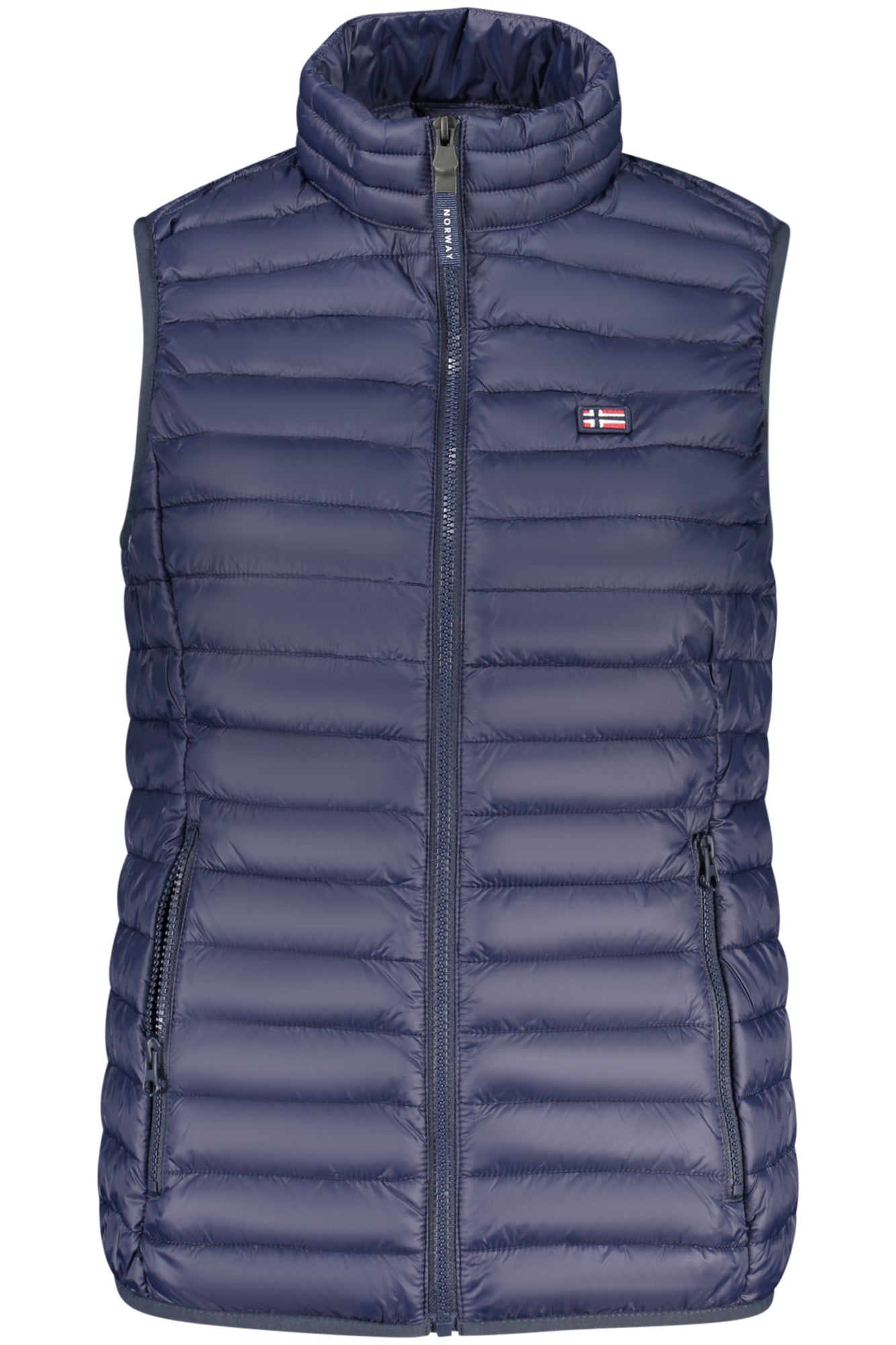 NORVÈGE 1963 GILET BLEU SANS MANCHES FEMME