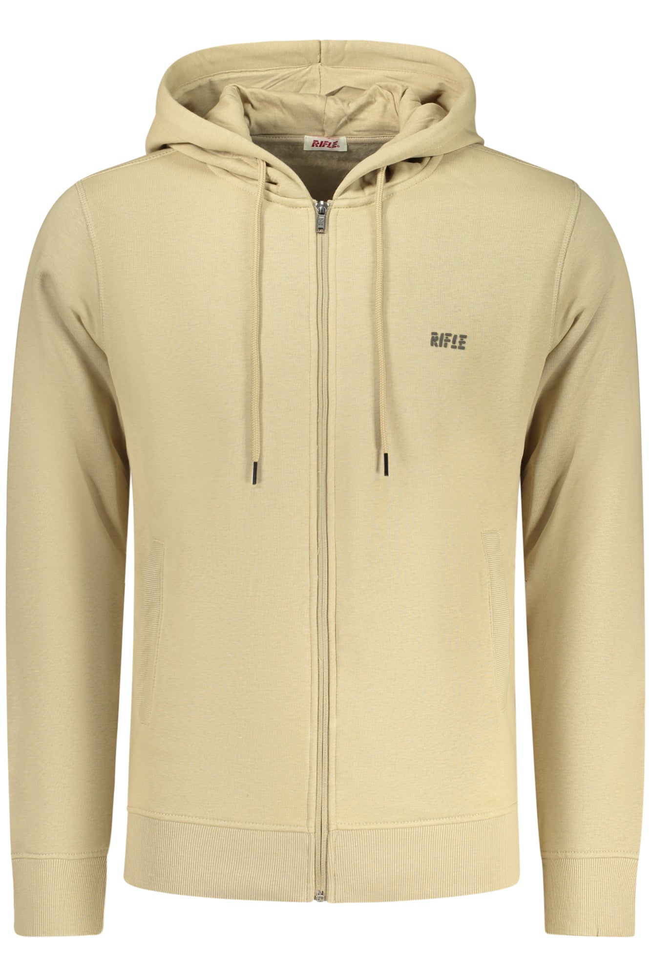 SWEATSHIRT ZIPPÉ HOMME RIFLE BEIGE