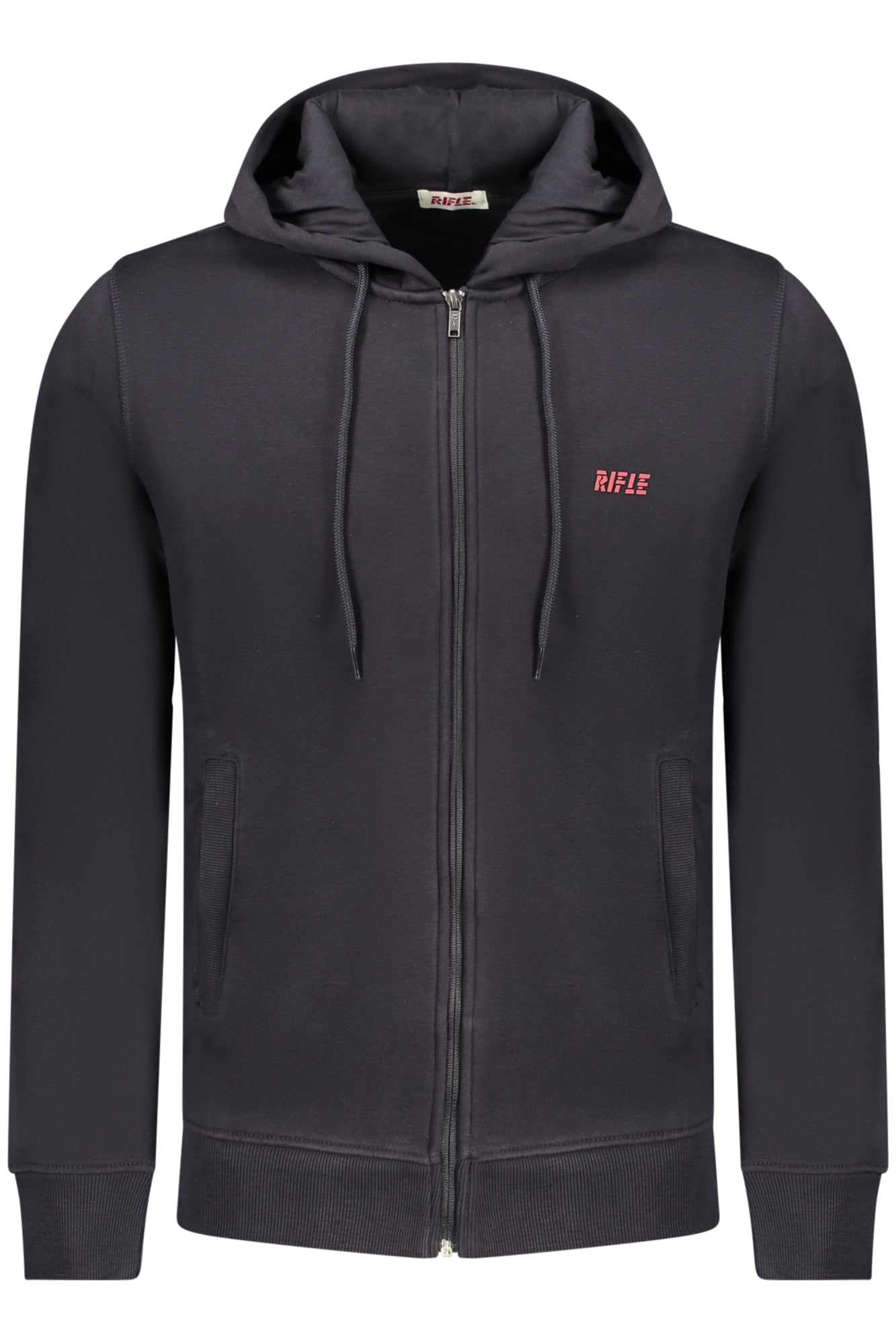 SWEAT-SHIRT HOMME BLEU ZIPPE RIFLE