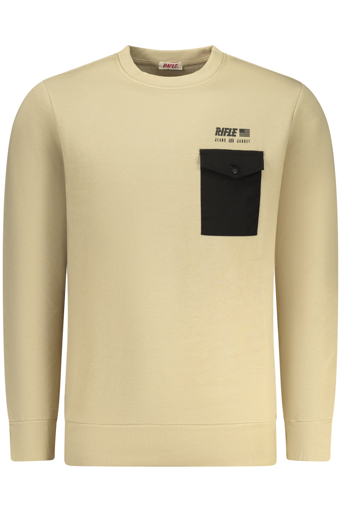SWEATSHIRT ZIPPÉ HOMME RIFLE BEIGE