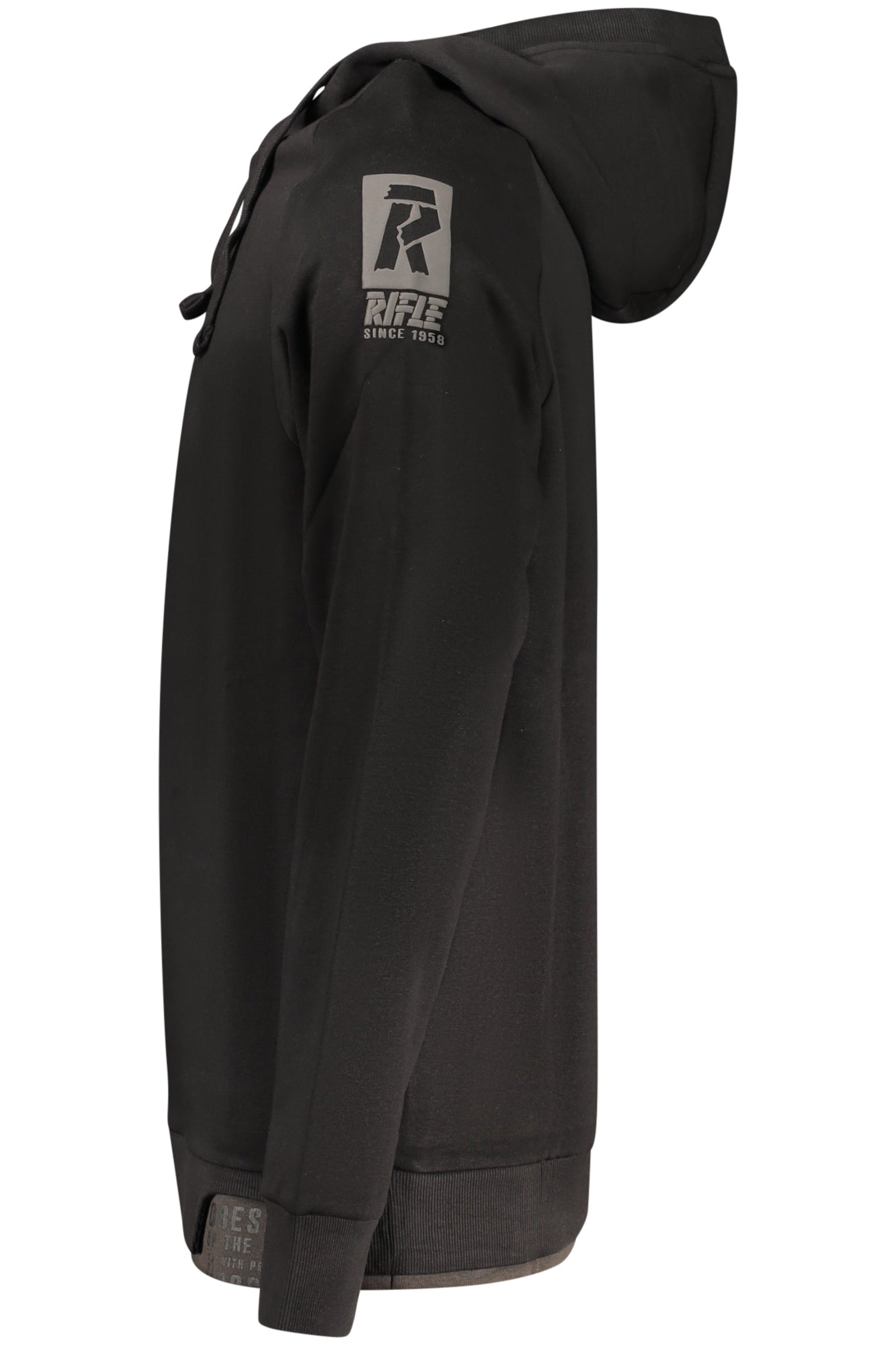 SWEAT-SHIRT ZIPPÉ NOIR HOMME RIFLE