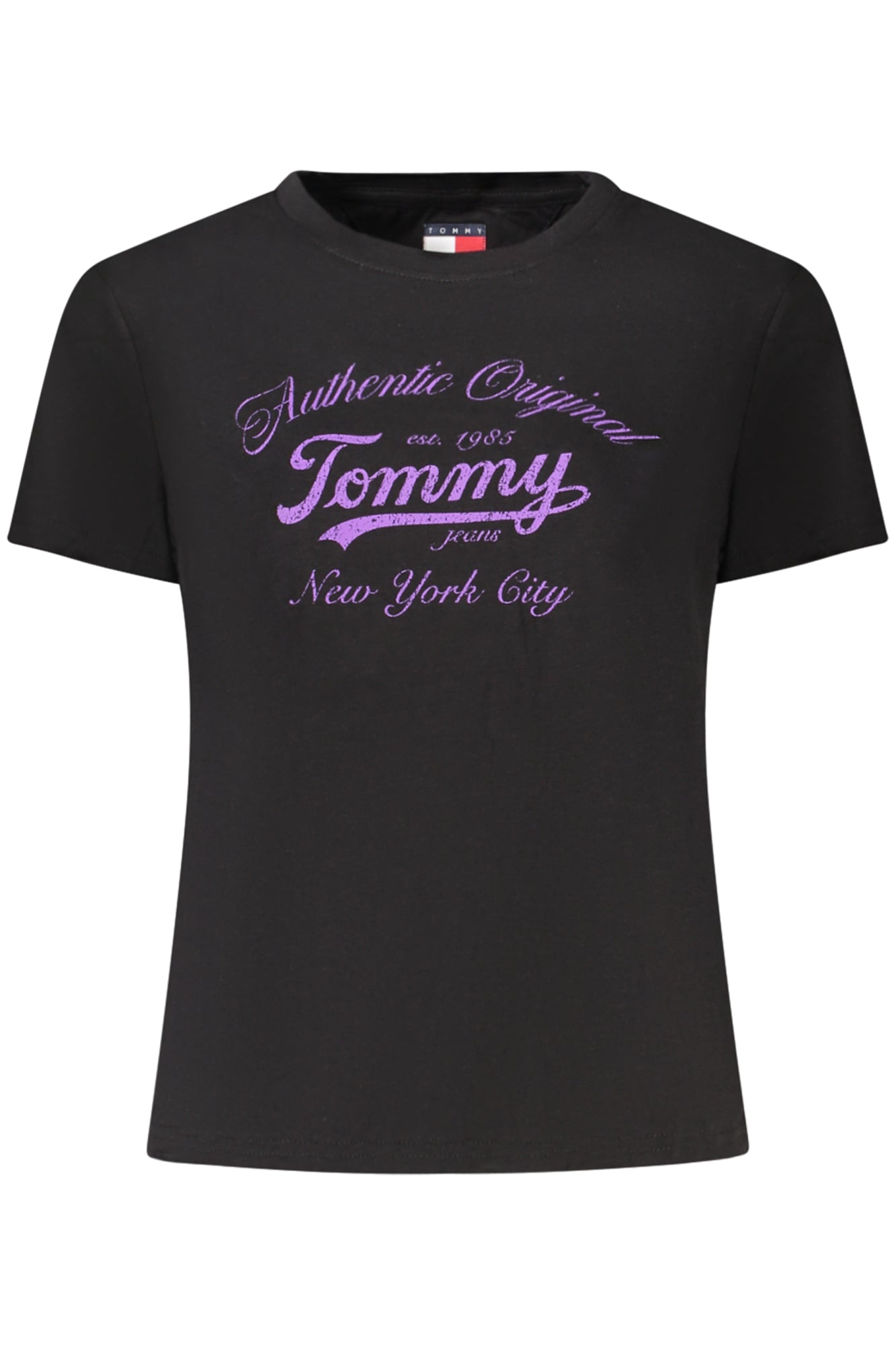 TEE-SHIRT FEMME MANCHES COURTES TOMMY HILFIGER NOIR