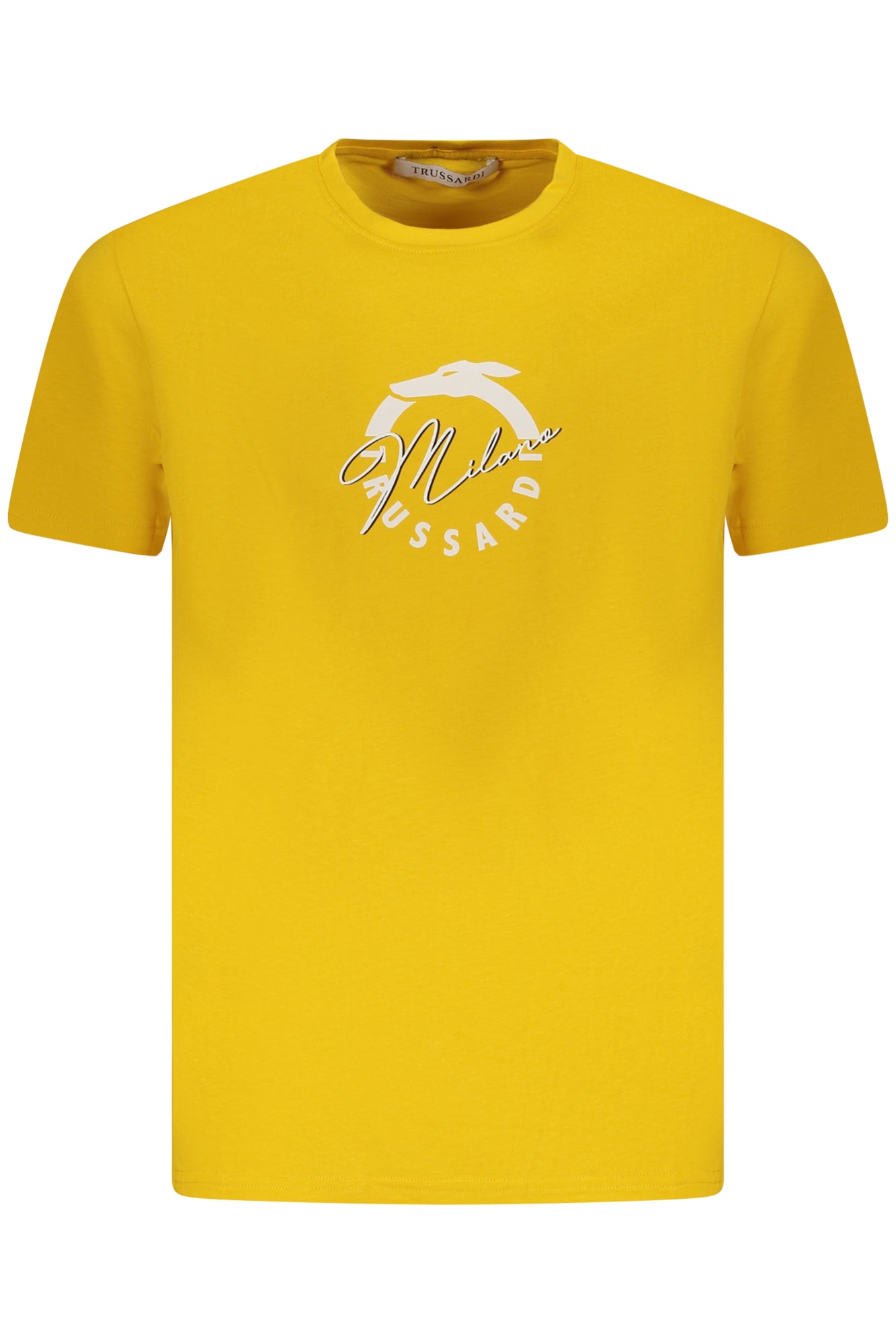 TRUSSARDI T-SHIRT HOMME MANCHES COURTES JAUNE