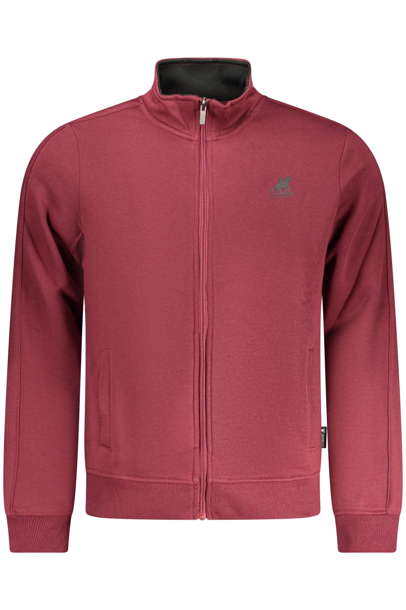 SWEAT-SHIRT ZIPPÉ ROUGE GRAND HOMME US