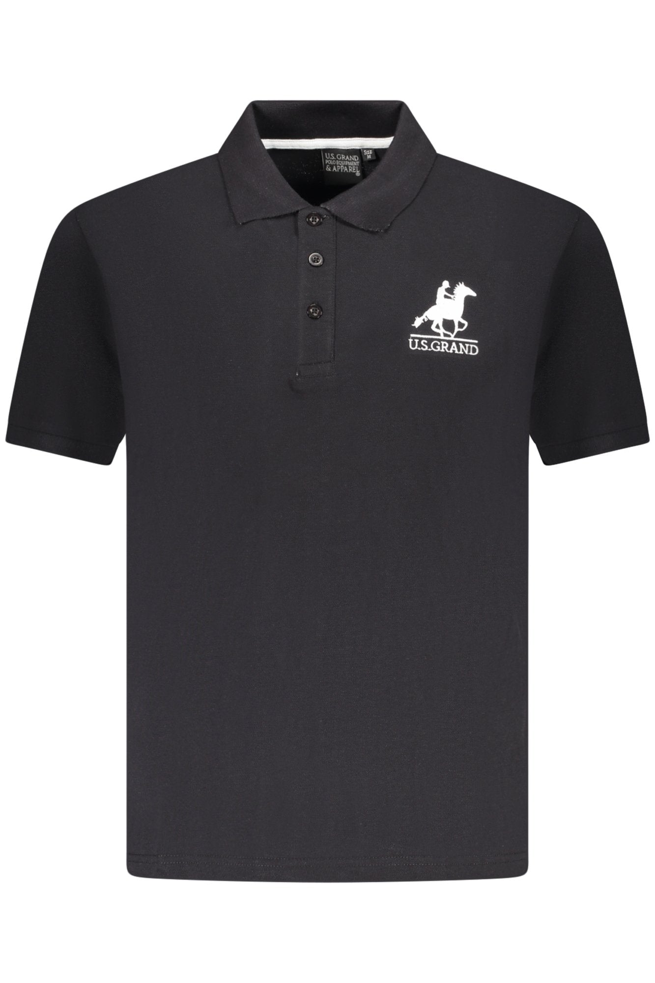 US GRAND POLO MANCHES COURTES HOMME NOIR