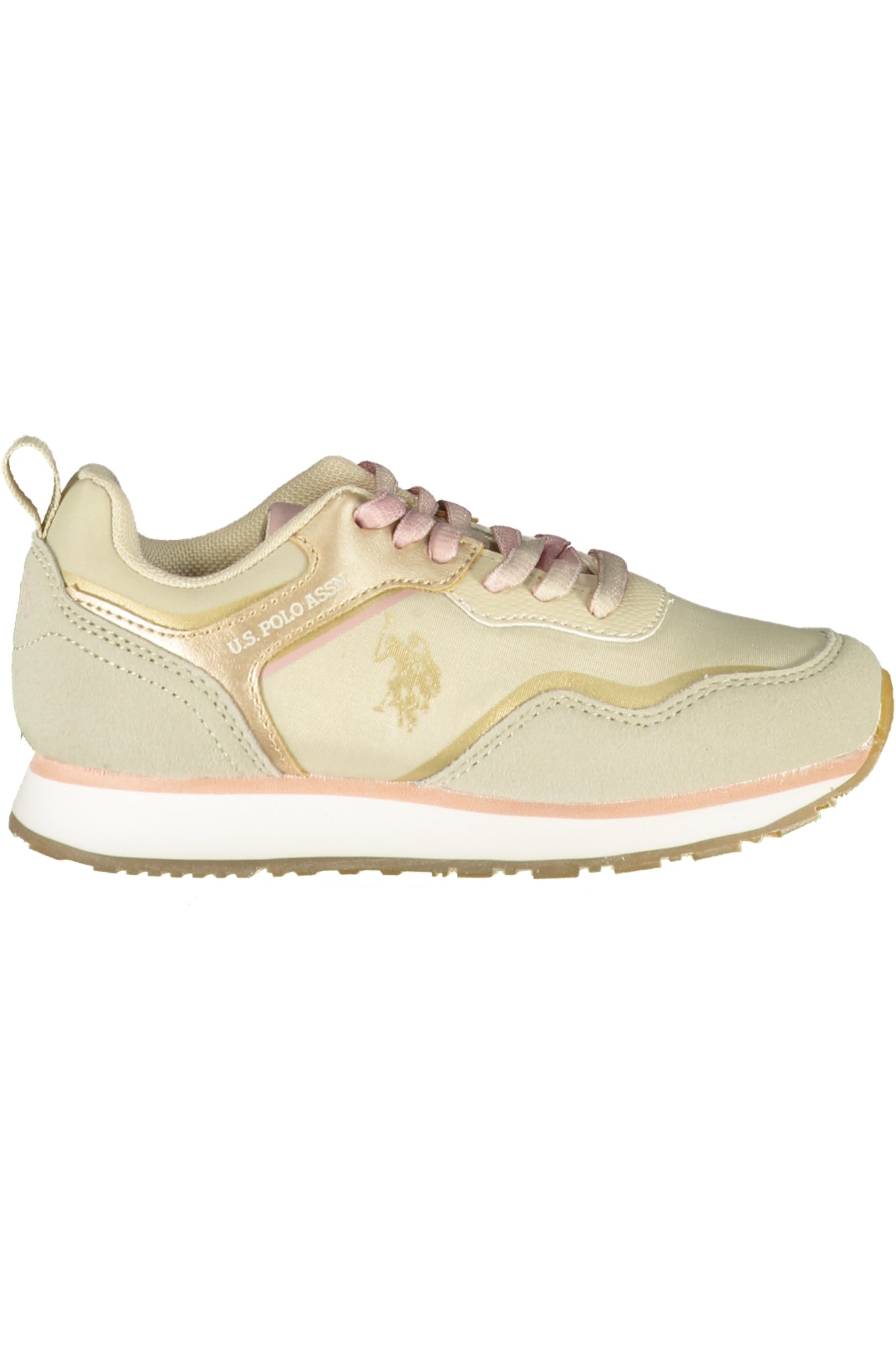 US POLO ASSN. CHAUSSURES DE SPORT BEIGES POUR ENFANTS