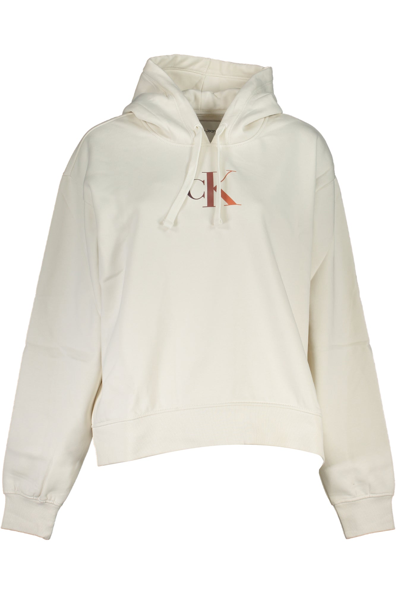 SWEAT-SHIRT BLANC SANS FERMETURE ÉCLAIR CALVIN KLEIN POUR FEMME