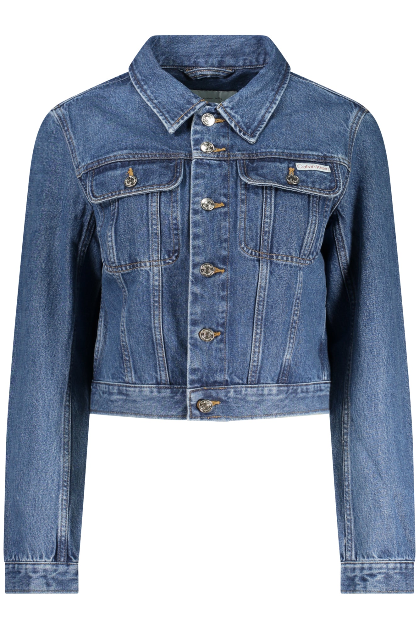 BLOUSON EN JEAN BLEU CALVIN KLEIN POUR FEMME