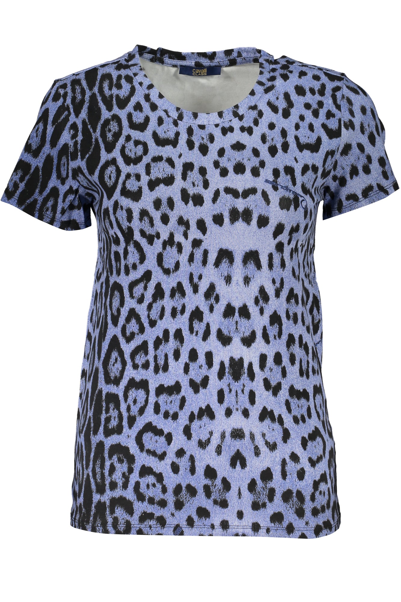 T-SHIRT FEMME MANCHES COURTES CAVALLI CLASS BLEU