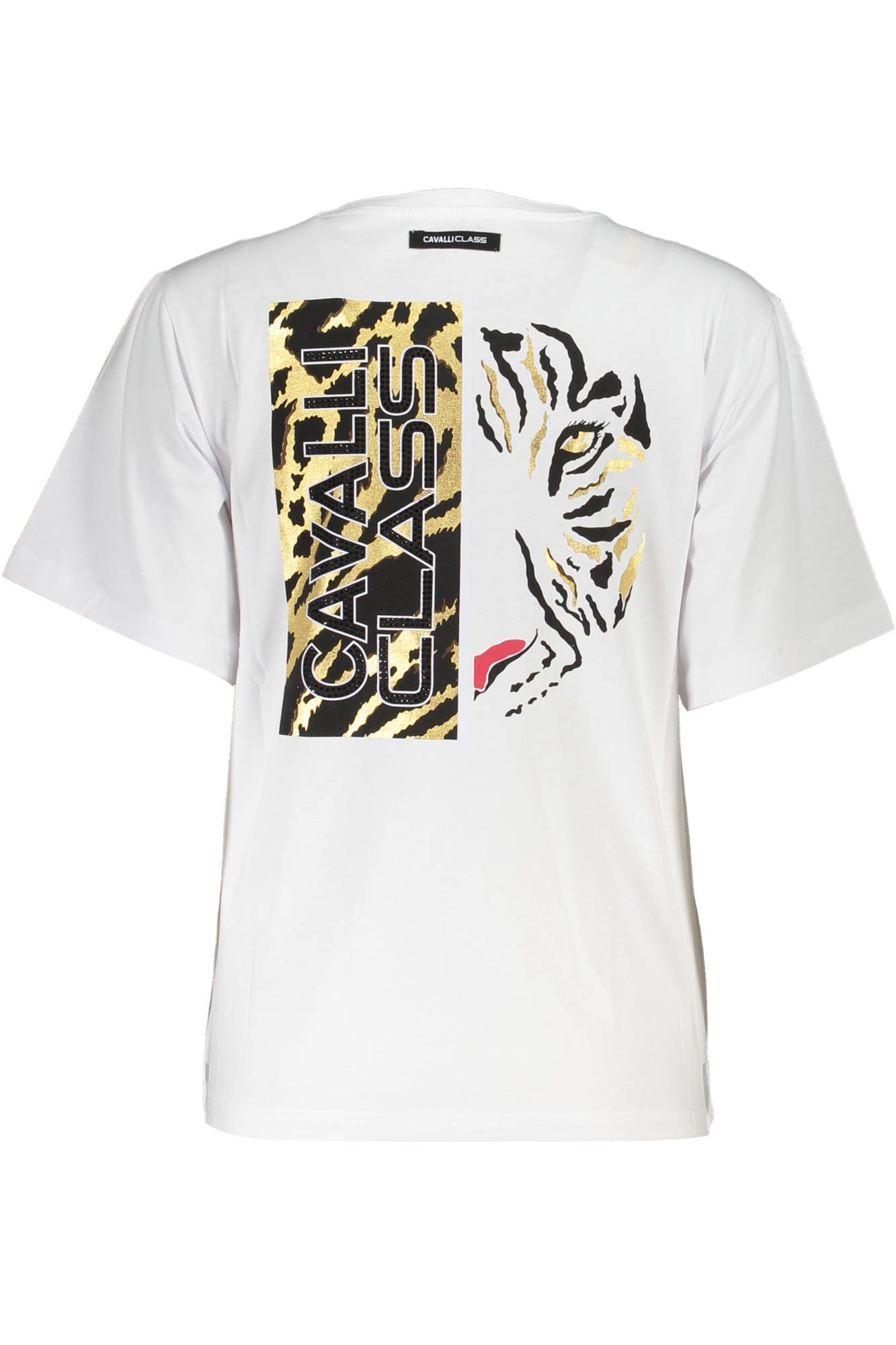 CAVALLI CLASS T-SHSHIRT FEMME MANCHES COURTES BLANC