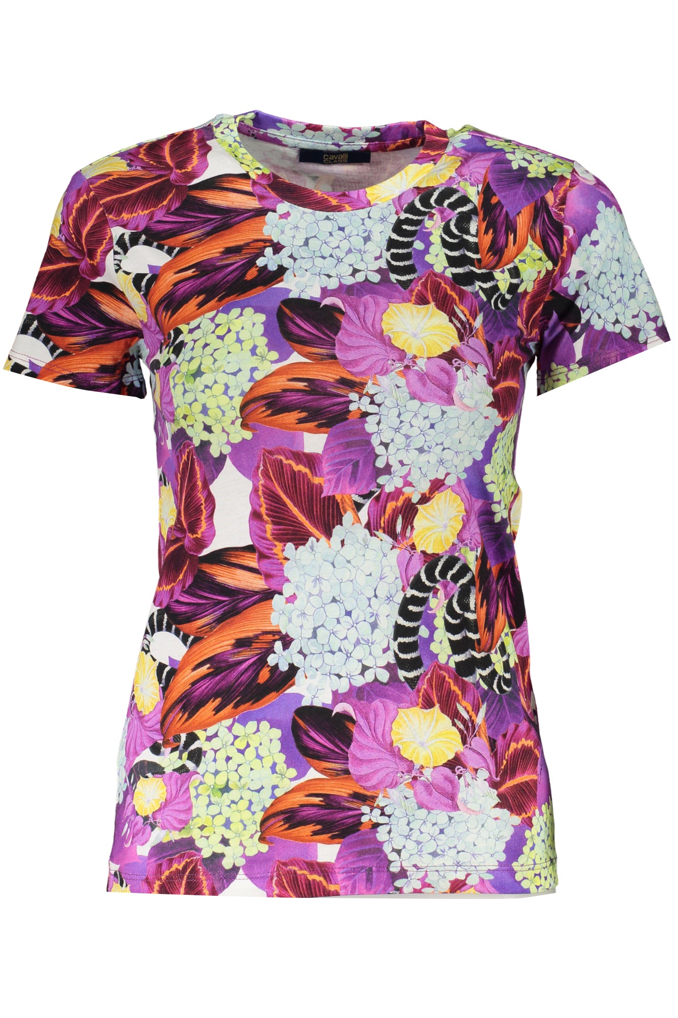 T-SHIRT FEMME MANCHES COURTES CAVALLI CLASS VIOLET