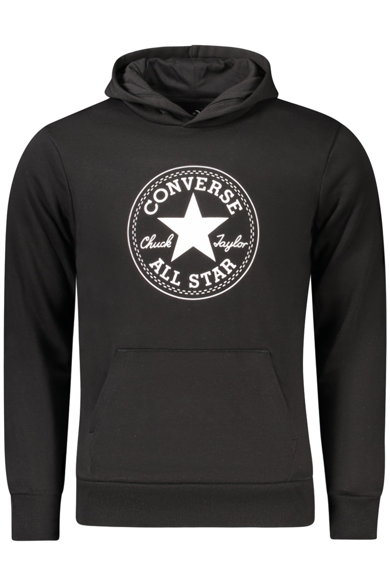 Sweat à capuche zippé Converse noir pour enfant