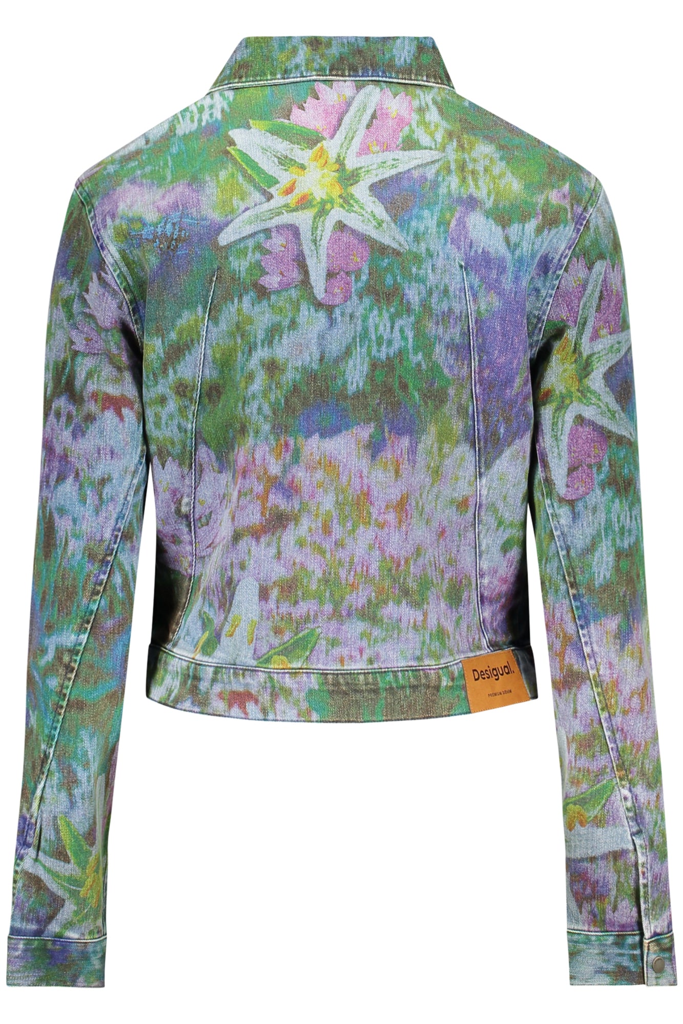 VESTE EN JEAN BLEUE DESIGUAL POUR FEMME