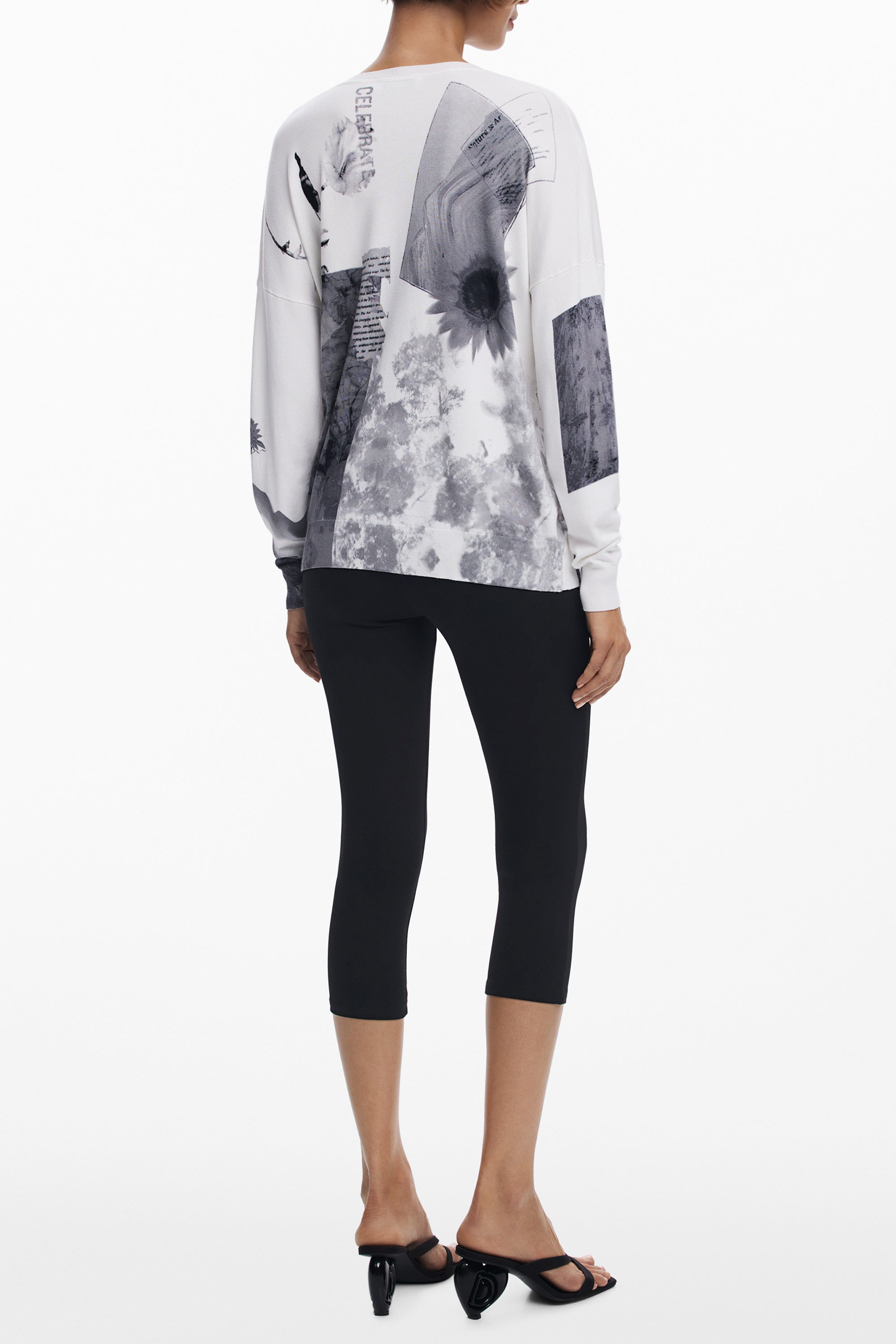 PULL BLANC DESIGUAL FEMME