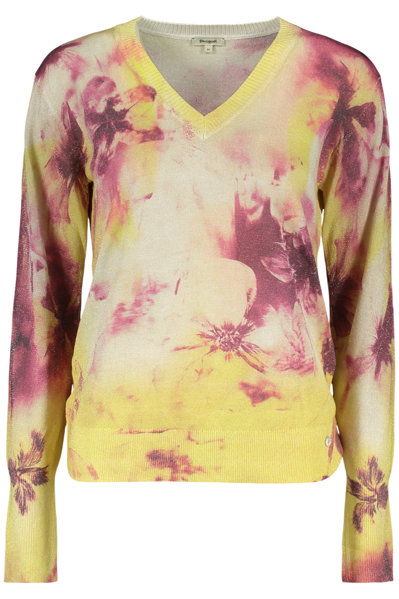 PULL JAUNE DESIGUAL FEMME