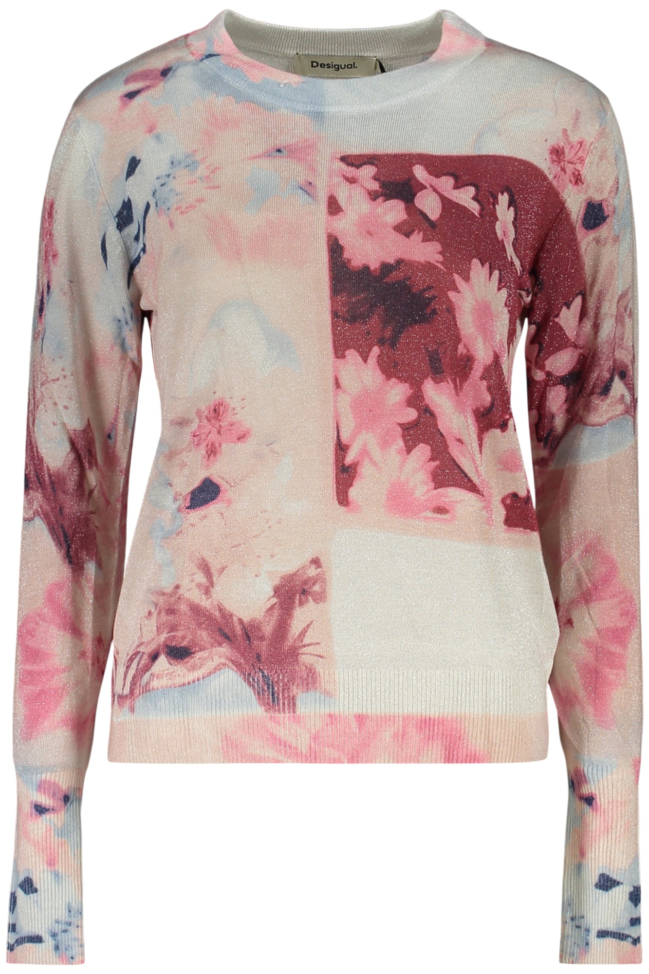 PULL ROSE FEMME DESIGUAL