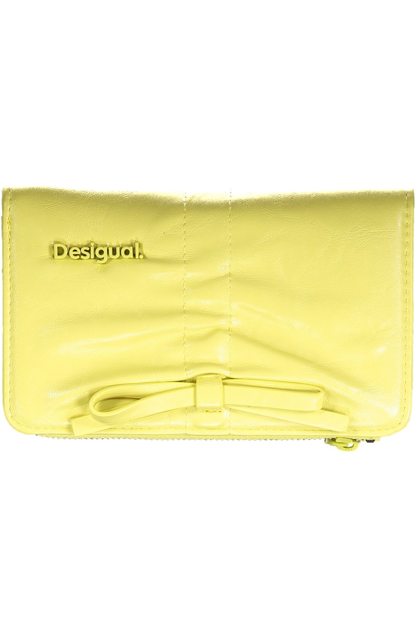 PORTEFEUILLE JAUNE DESIGUAL POUR FEMME