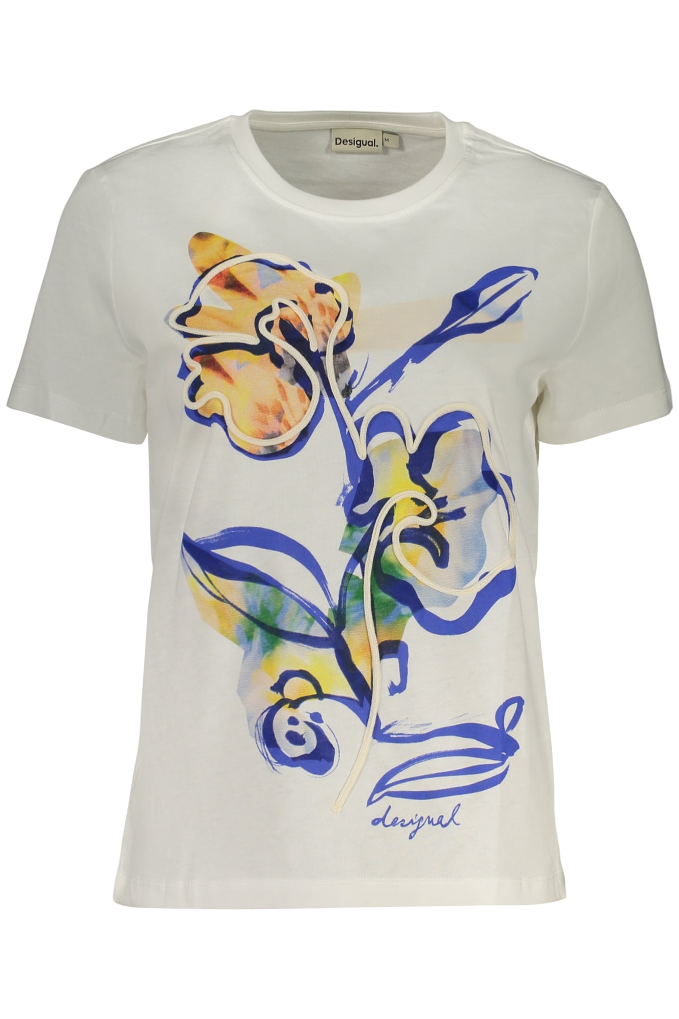 DESIGUAL T-SHIRT FEMME MANCHES COURTES BLANC
