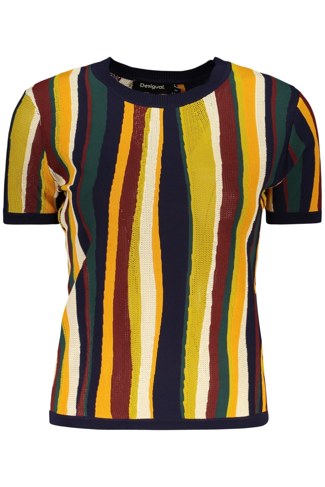 TEE-SHIRT FEMME MANCHES COURTES DESIGUAL BLEU