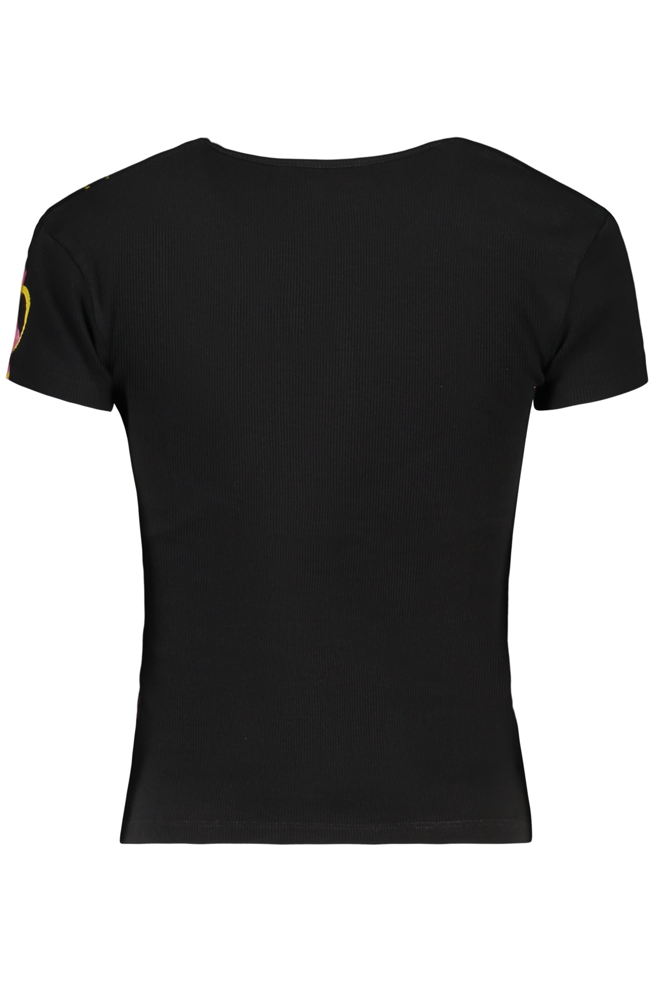 TEE-SHIRT FEMME MANCHES COURTES DESIGUAL NOIR