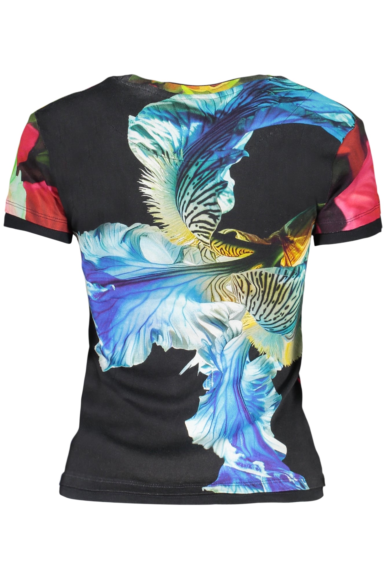 TEE-SHIRT FEMME MANCHES COURTES DESIGUAL NOIR