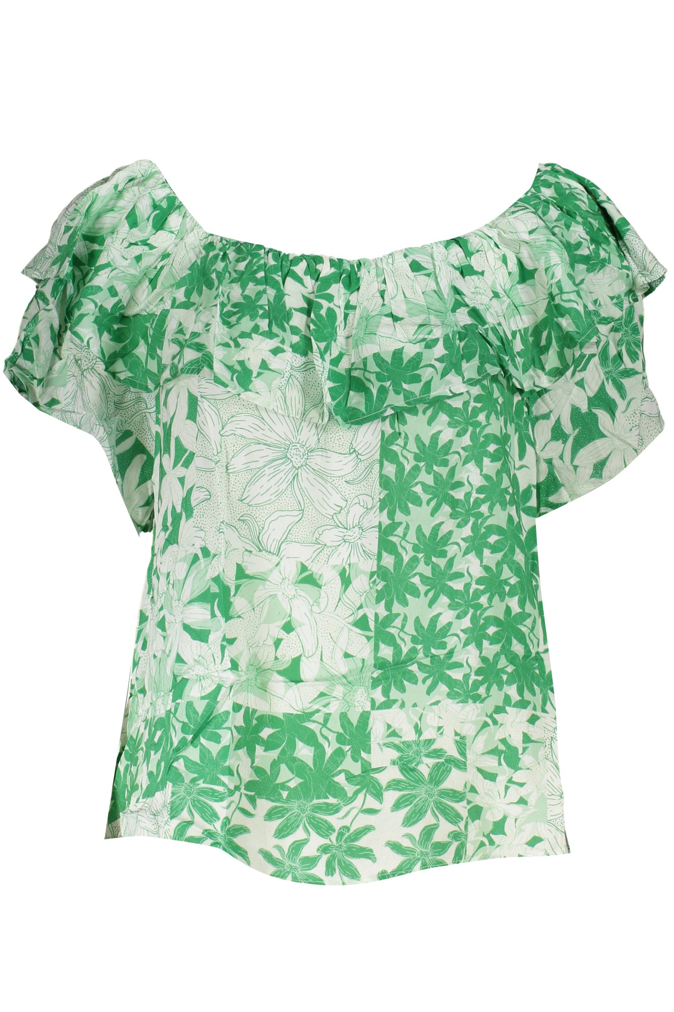 TEE-SHIRT FEMME MANCHES COURTES VERT DESIGUAL