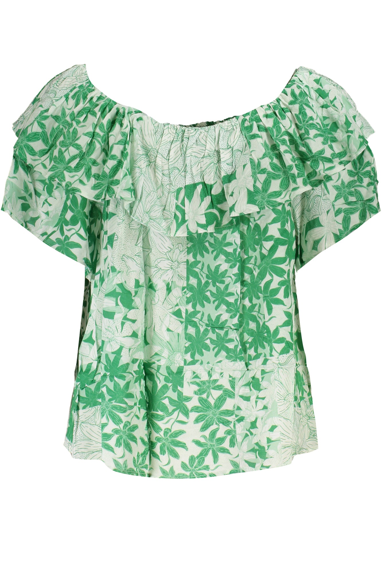 TEE-SHIRT FEMME MANCHES COURTES VERT DESIGUAL
