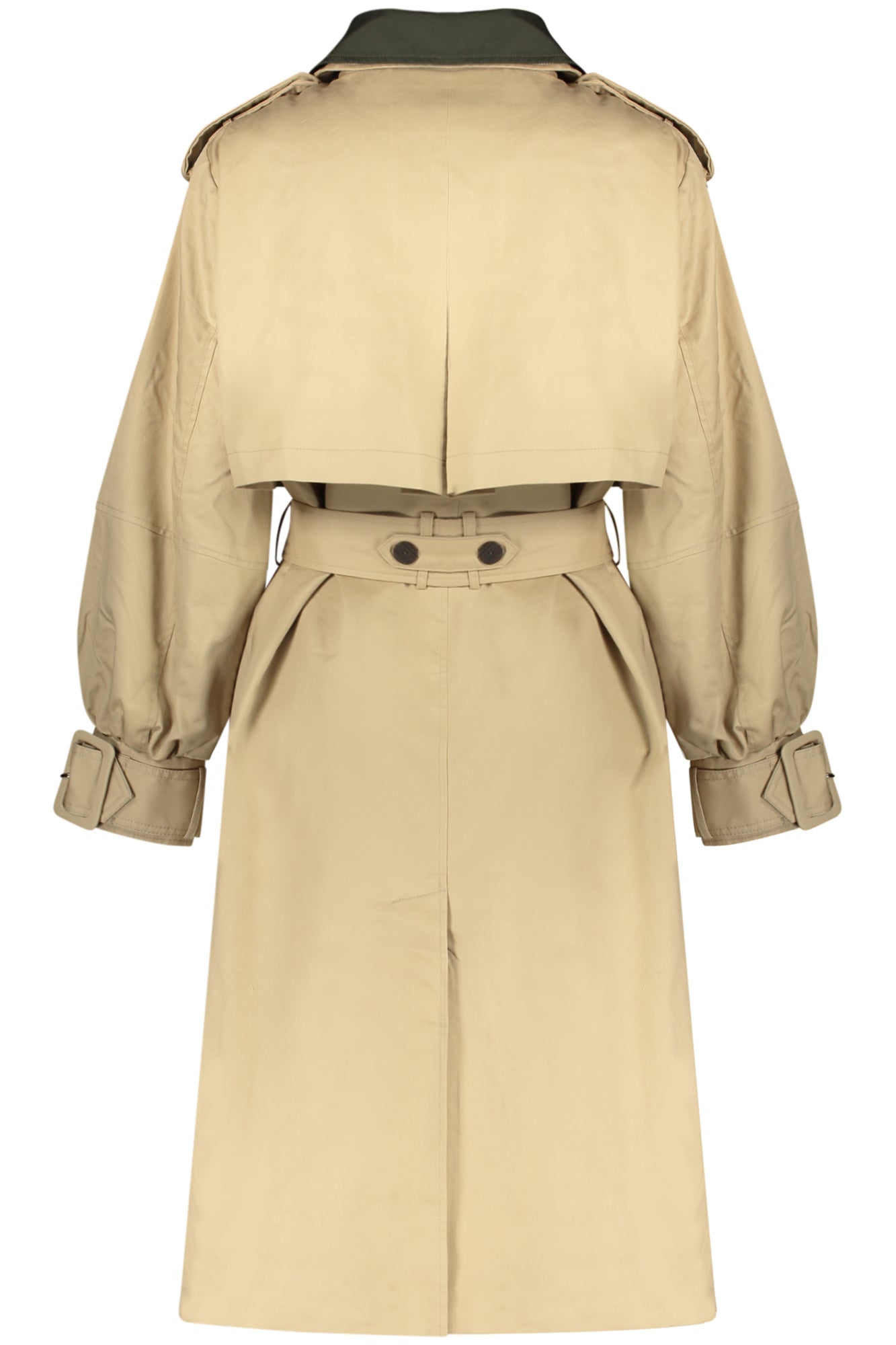 TRENCH-COAT BEIGE DESIGUAL POUR FEMMES