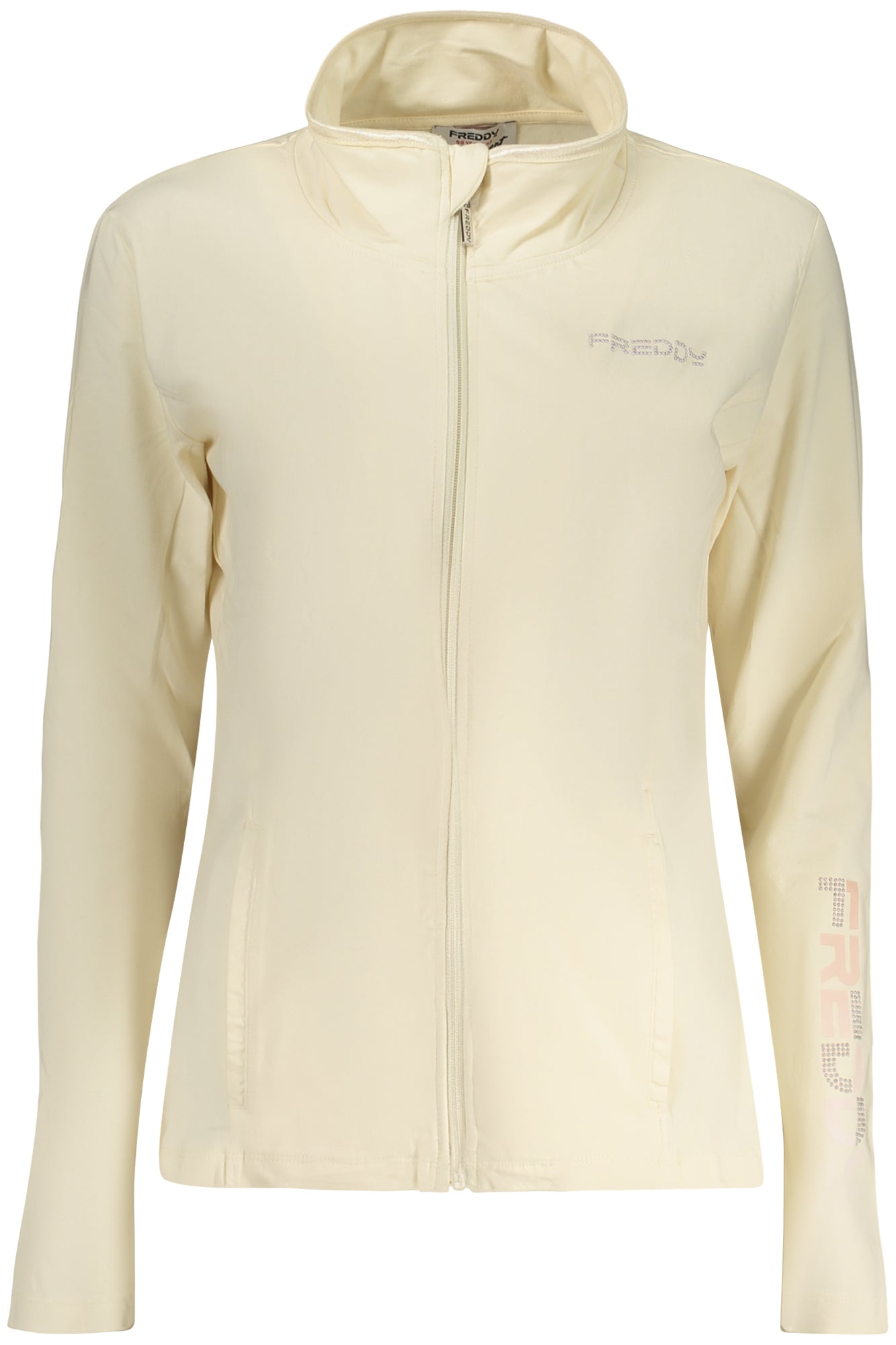 SWEAT-SHIRT ZIPPÉ BEIGE FEMME FREDDY