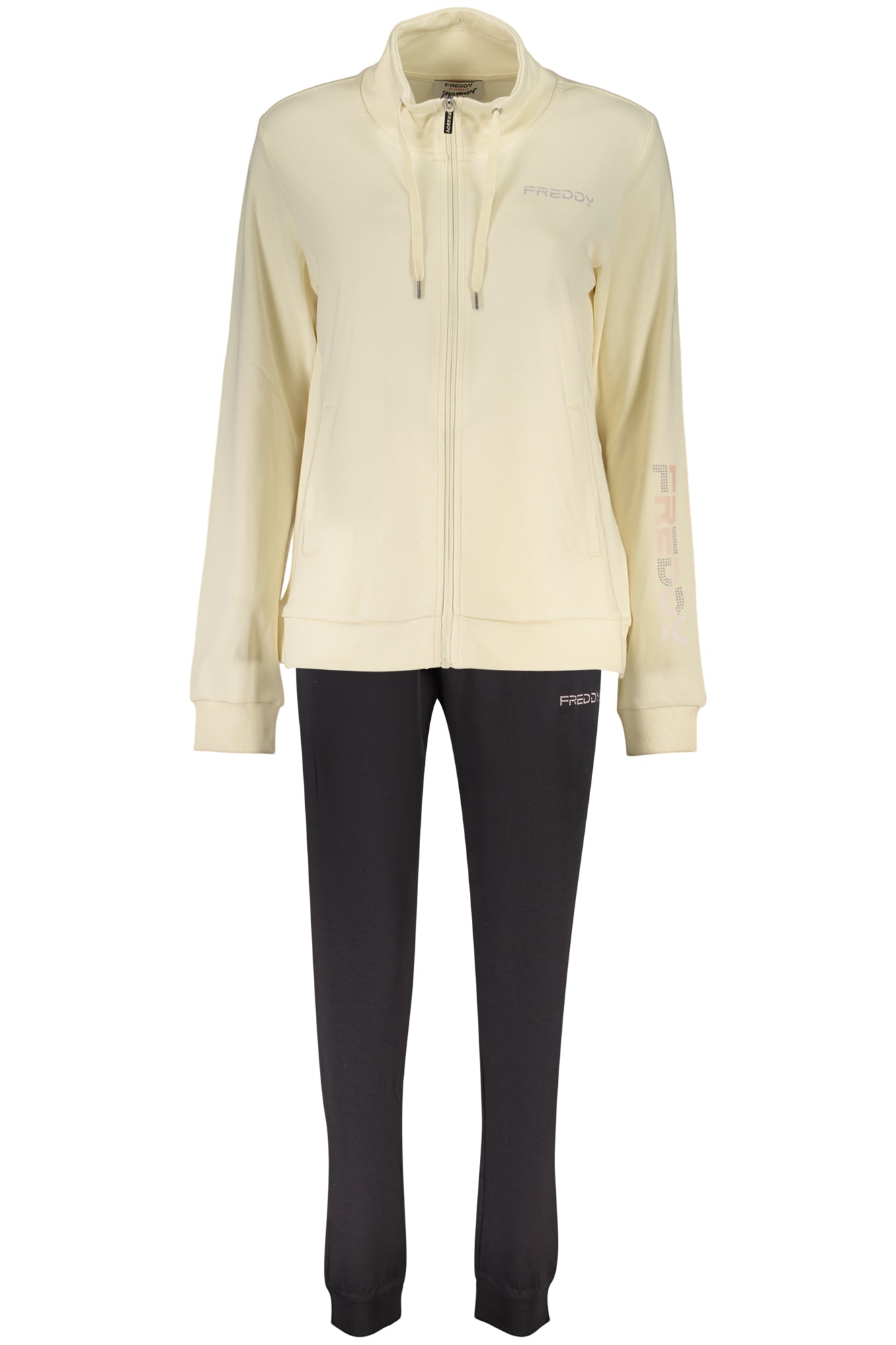 SWEAT-SHIRT ZIPPÉ BEIGE FEMME FREDDY