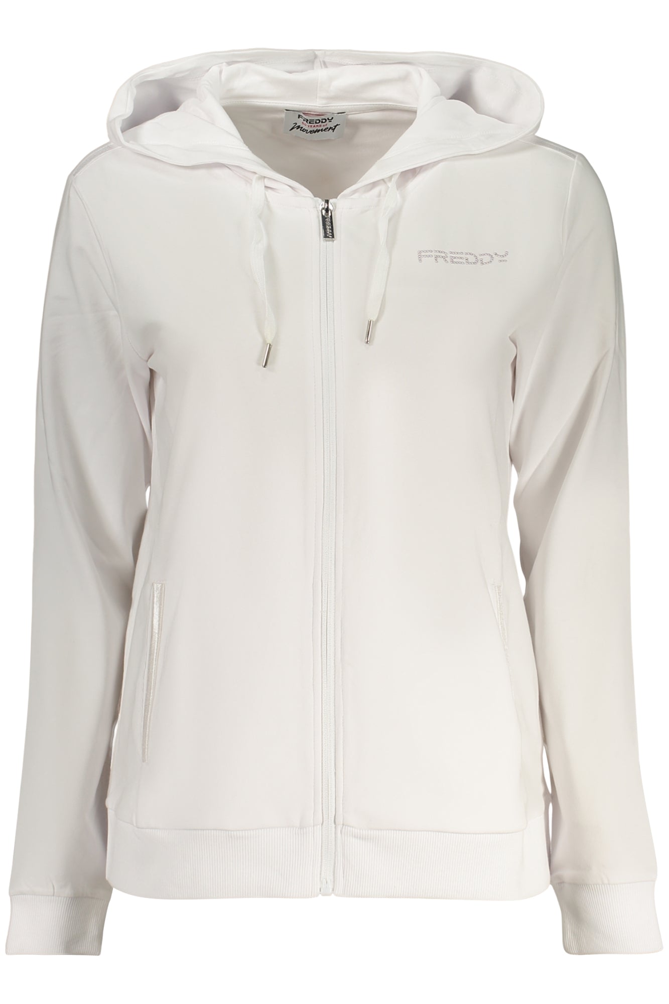 SWEAT-SHIRT ZIPPÉ BLANC FREDDY FEMME
