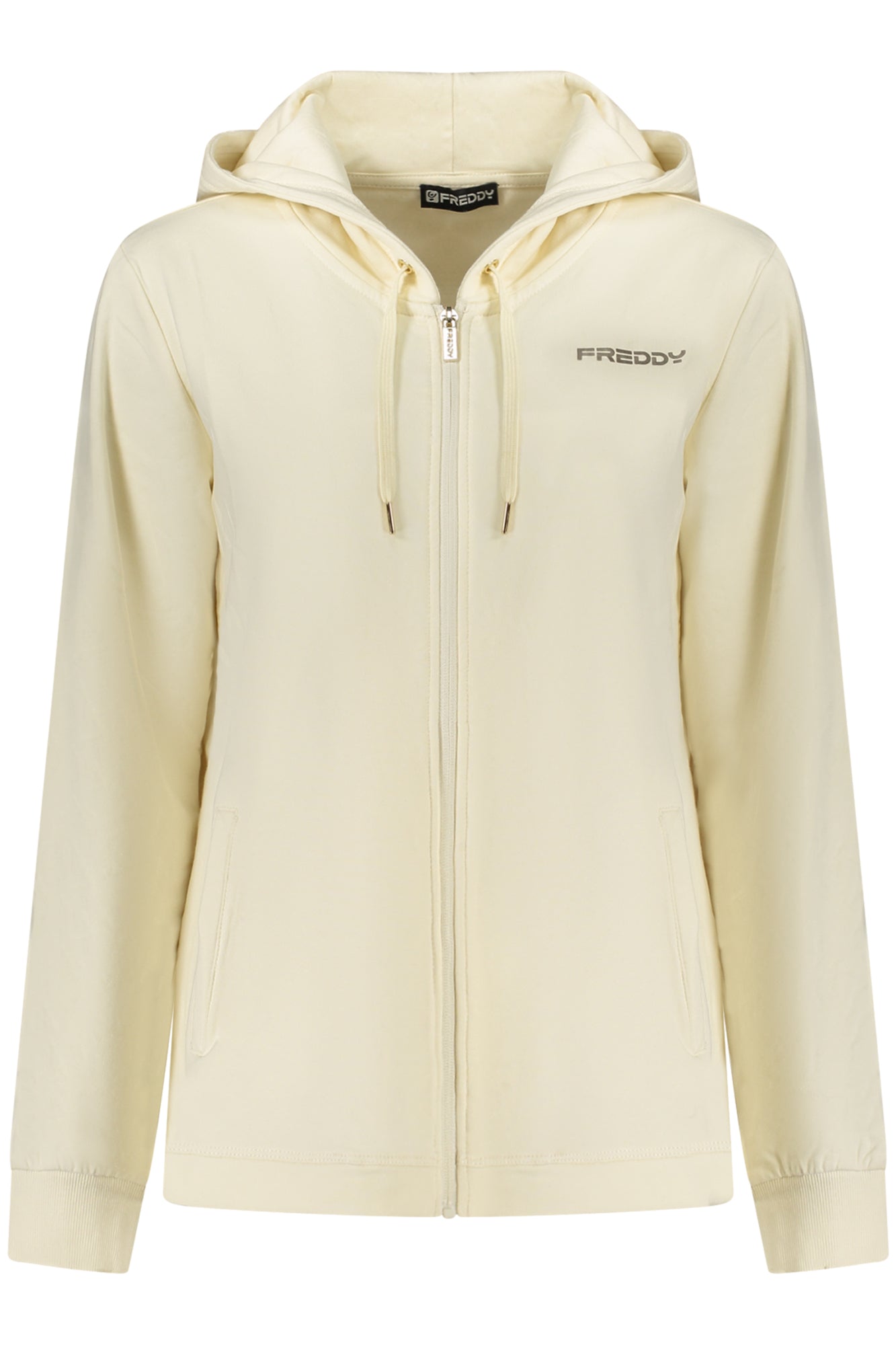 SWEAT-SHIRT BLANC ZIPPÉ FEMME FREDDY