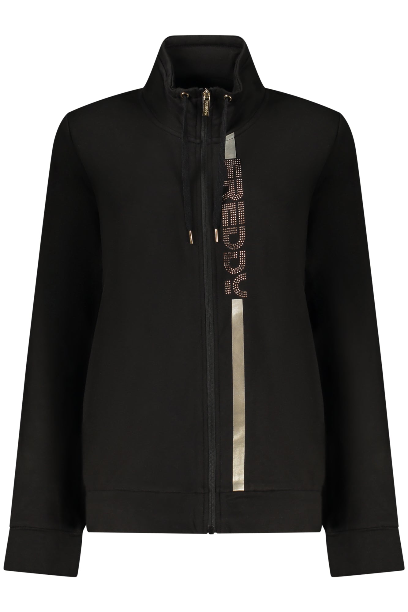 SWEATSHIRT ZIPPÉ NOIR FREDDY FEMME
