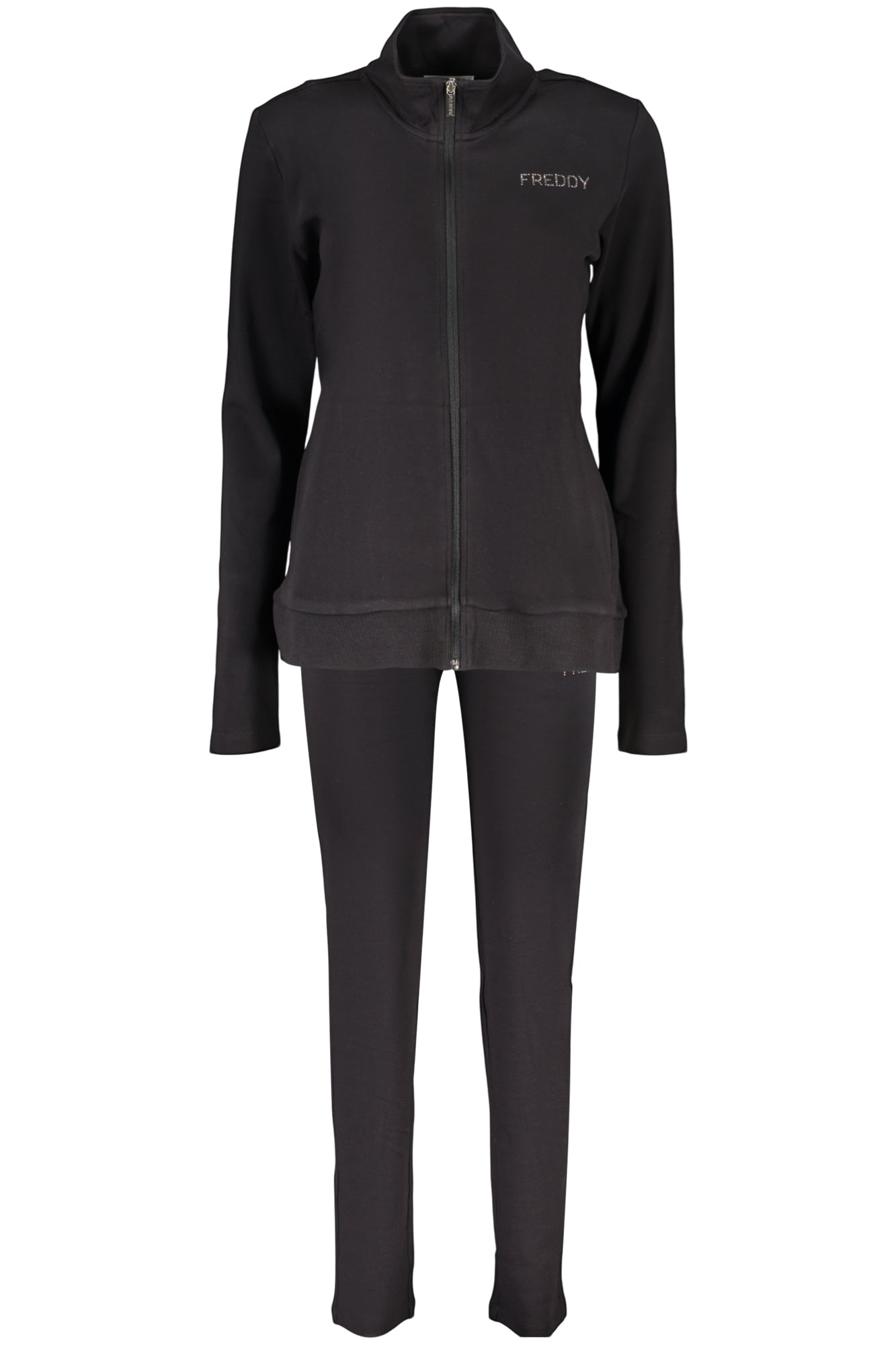 SWEAT-SHIRT ZIPPÉ NOIR POUR FEMMES FREDDY