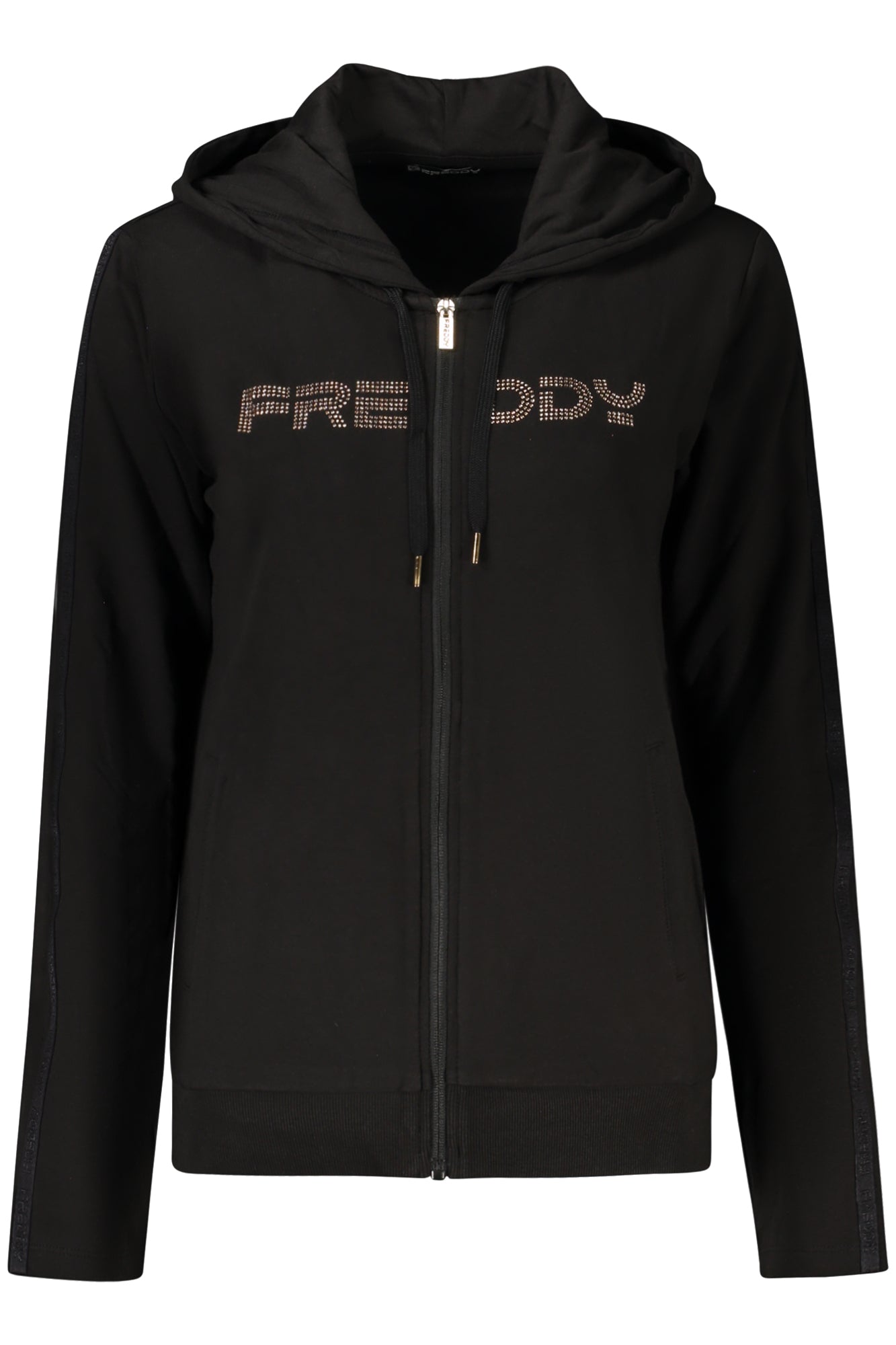 SWEATSHIRT ZIPPÉ NOIR FEMME FREDDY