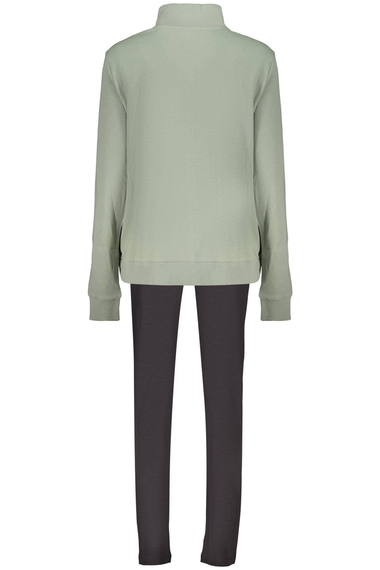 SWEAT-SHIRT ZIPPÉ VERT FREDDY POUR FEMME