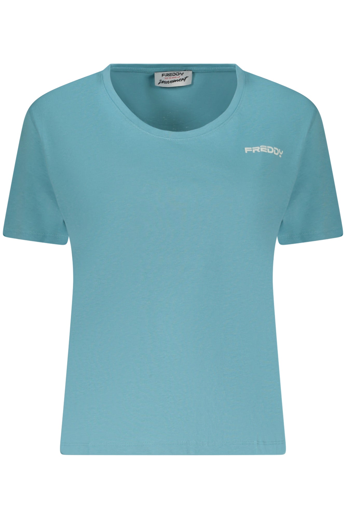 TEE-SHIRT FEMME MANCHES COURTES FREDDY, BLEU