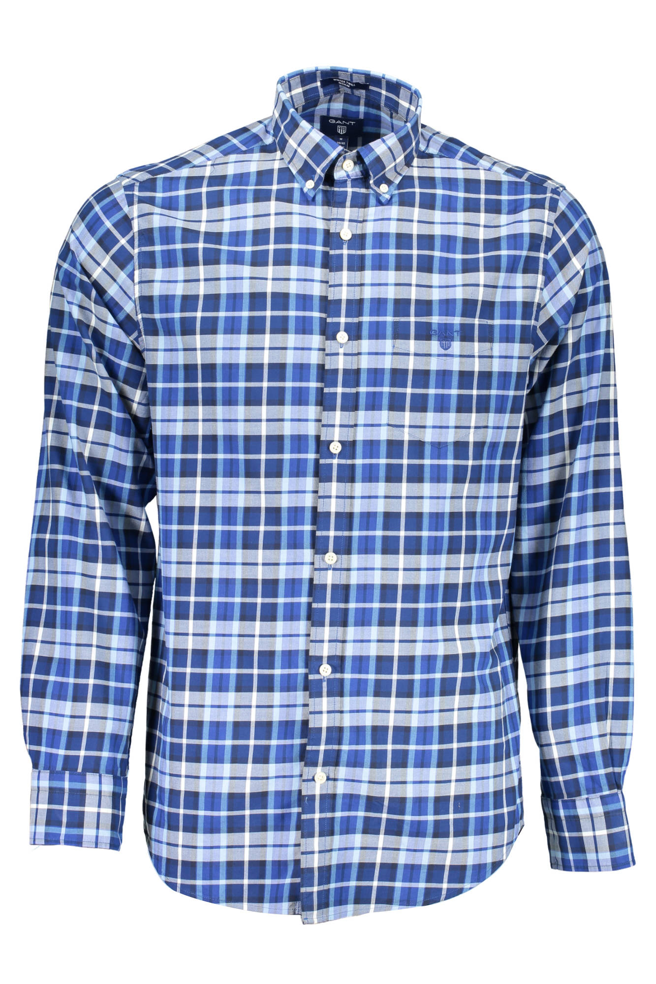 CHEMISE HOMME MANCHES LONGUES GANT BLEU
