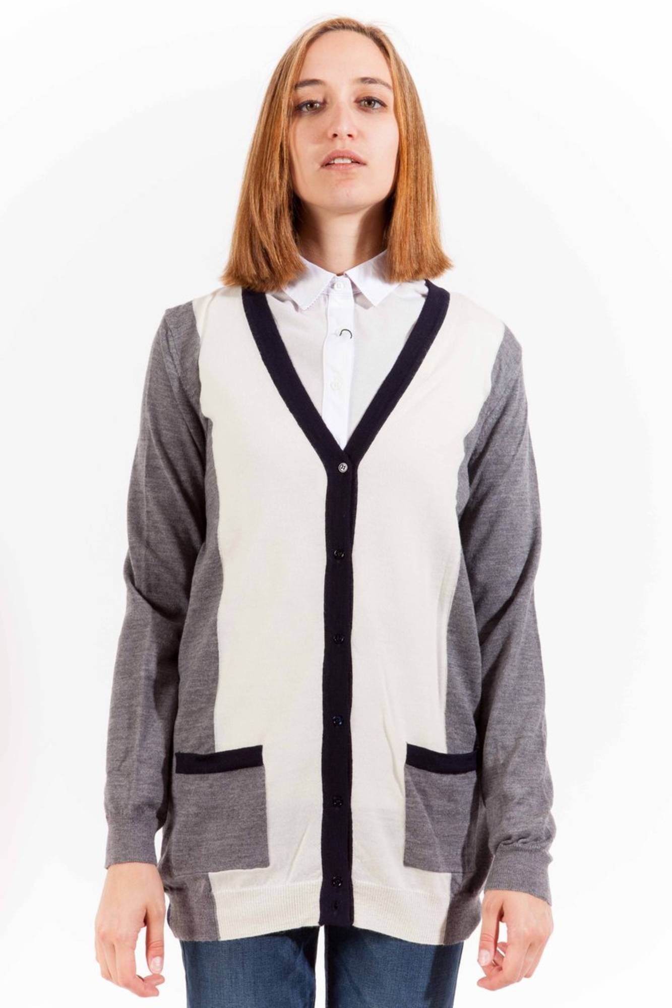 GANT CARDIGAN FEMMES GRIS