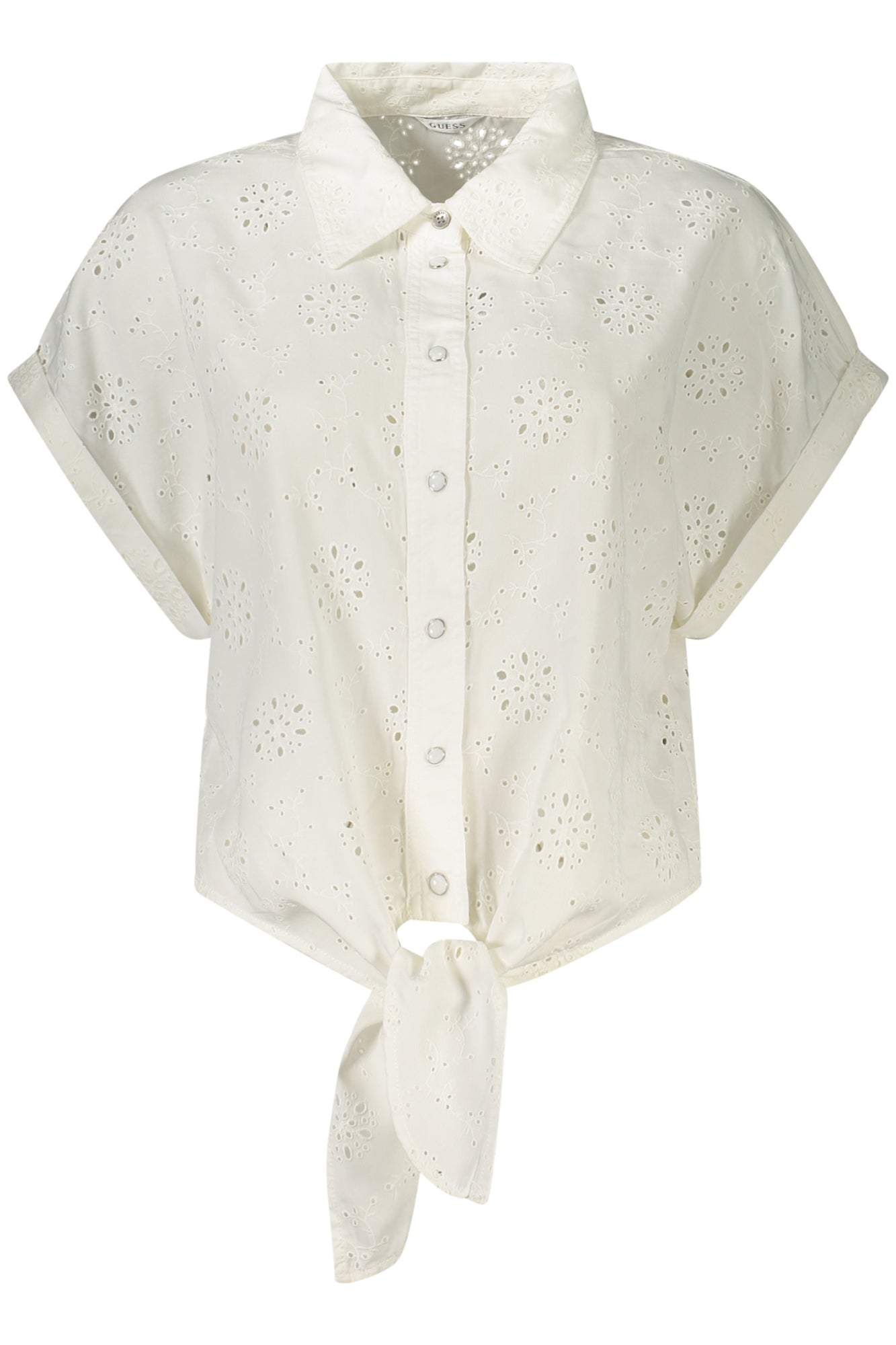 GUESS JEANS CHEMISE FEMME MANCHES COURTES BLANCHE